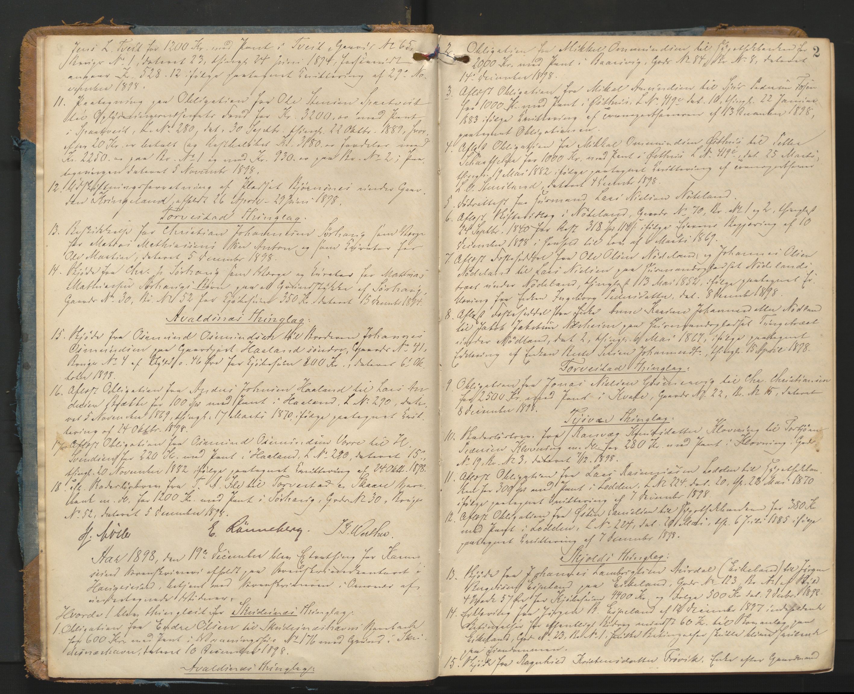 Karmsund sorenskriveri, AV/SAST-A-100311/01/I/IA/IAB/L0011: TINGBOK, 1898-1903, p. 1b-2a