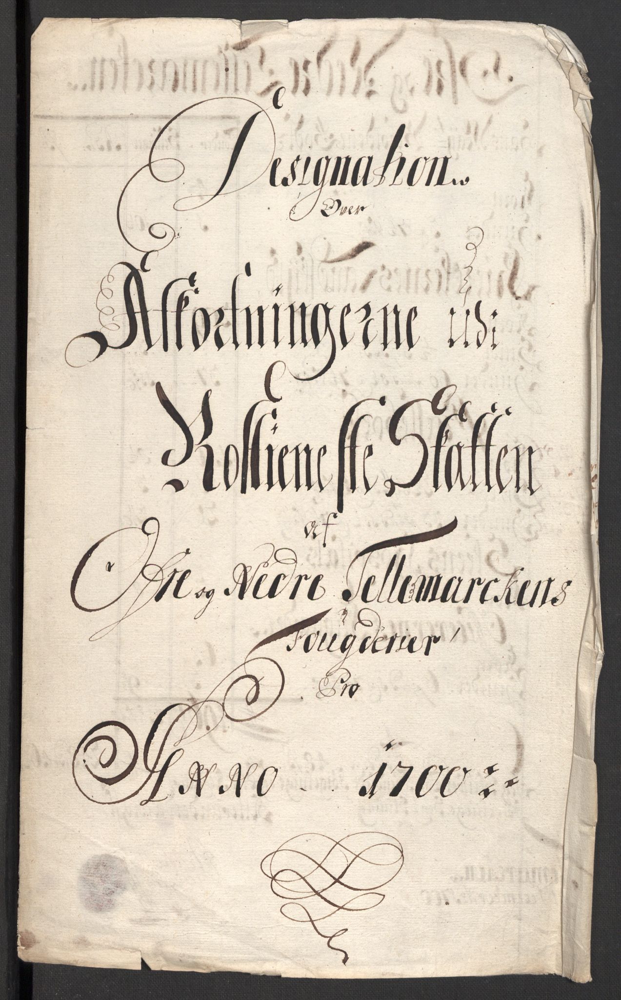 Rentekammeret inntil 1814, Reviderte regnskaper, Fogderegnskap, RA/EA-4092/R36/L2104: Fogderegnskap Øvre og Nedre Telemark og Bamble, 1700, p. 175