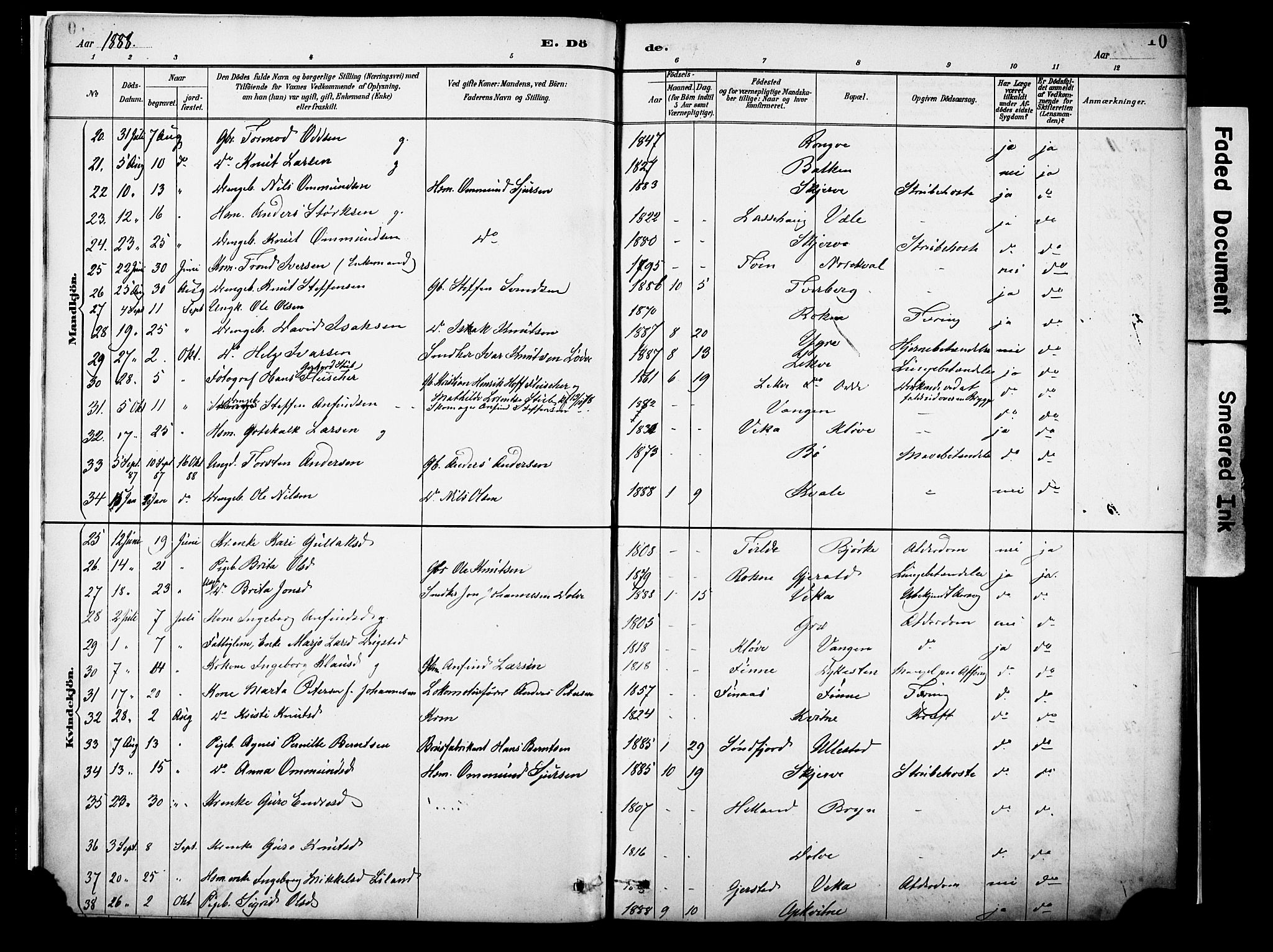 Voss sokneprestembete, AV/SAB-A-79001/H/Haa: Parish register (official) no. A 22, 1887-1909, p. 10