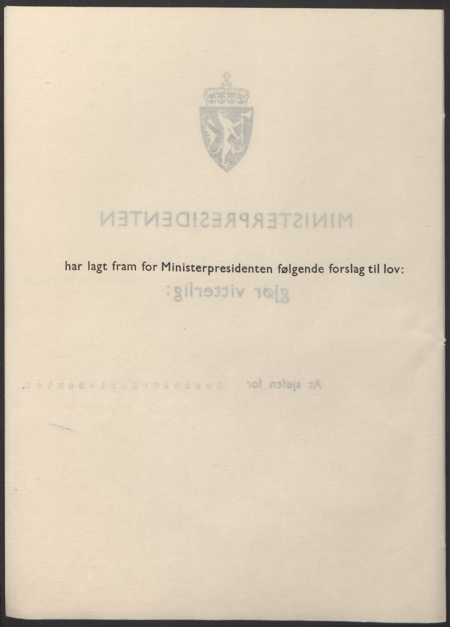 NS-administrasjonen 1940-1945 (Statsrådsekretariatet, de kommisariske statsråder mm), AV/RA-S-4279/D/Db/L0098: Lover II, 1942, p. 167