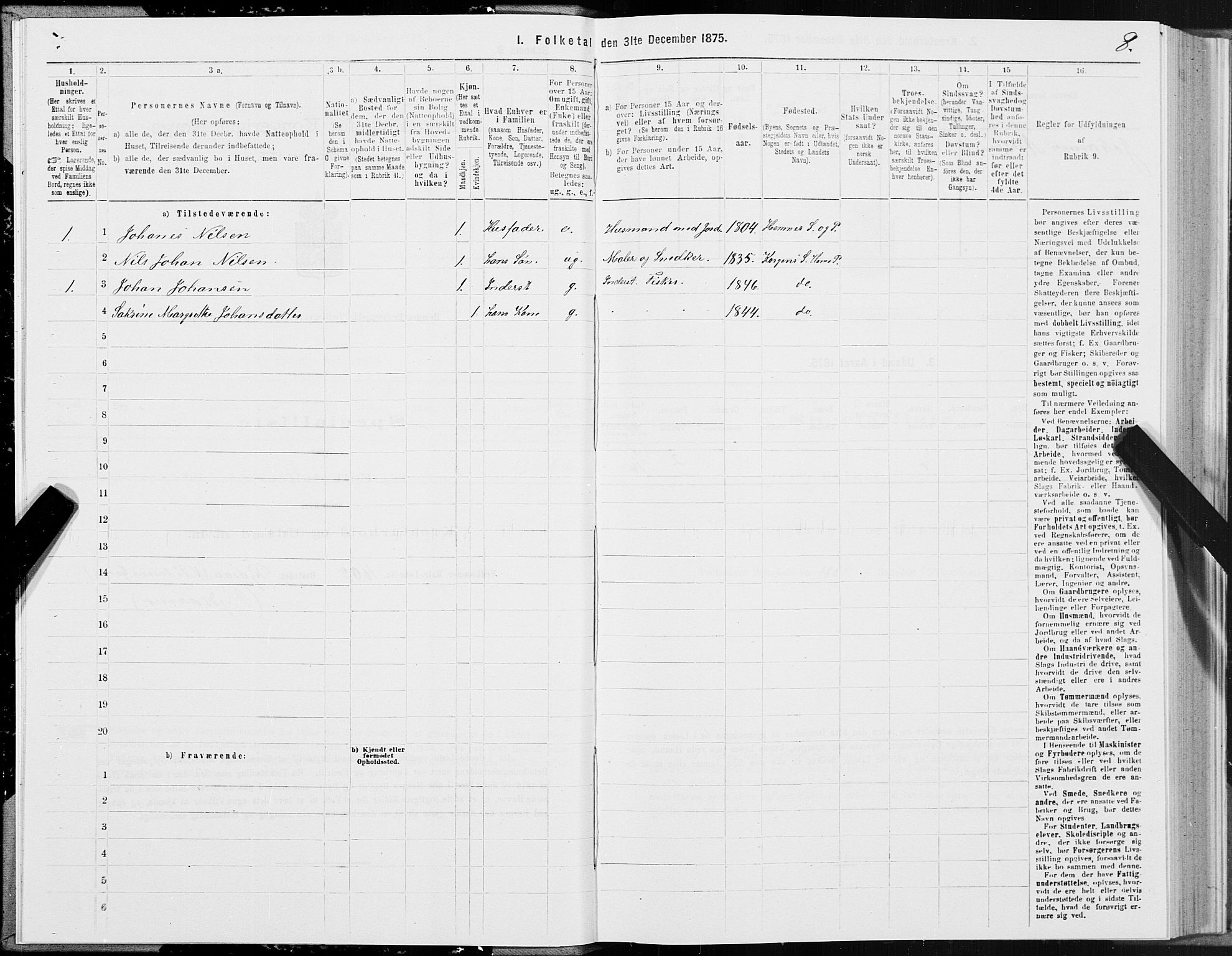 SAT, 1875 census for 1832P Hemnes, 1875, p. 4008