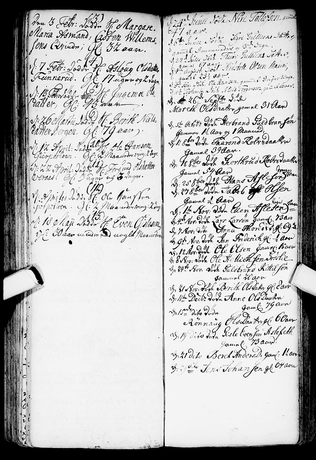 Flesberg kirkebøker, AV/SAKO-A-18/F/Fa/L0002: Parish register (official) no. I 2, 1726-1747