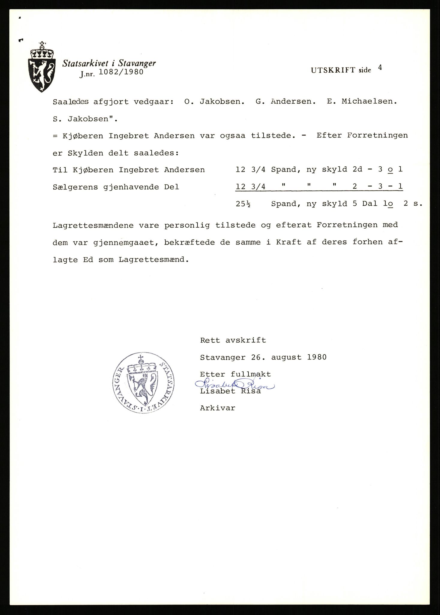 Statsarkivet i Stavanger, AV/SAST-A-101971/03/Y/Yj/L0025: Avskrifter sortert etter gårdsnavn: Garpestad - Gjerde, 1750-1930, p. 371