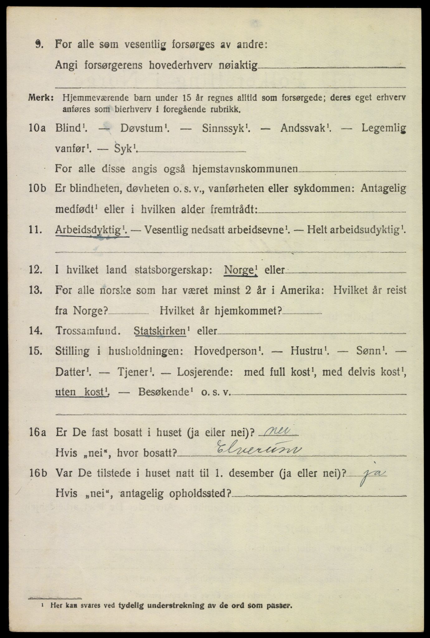 SAH, 1920 census for Grue, 1920, p. 14926