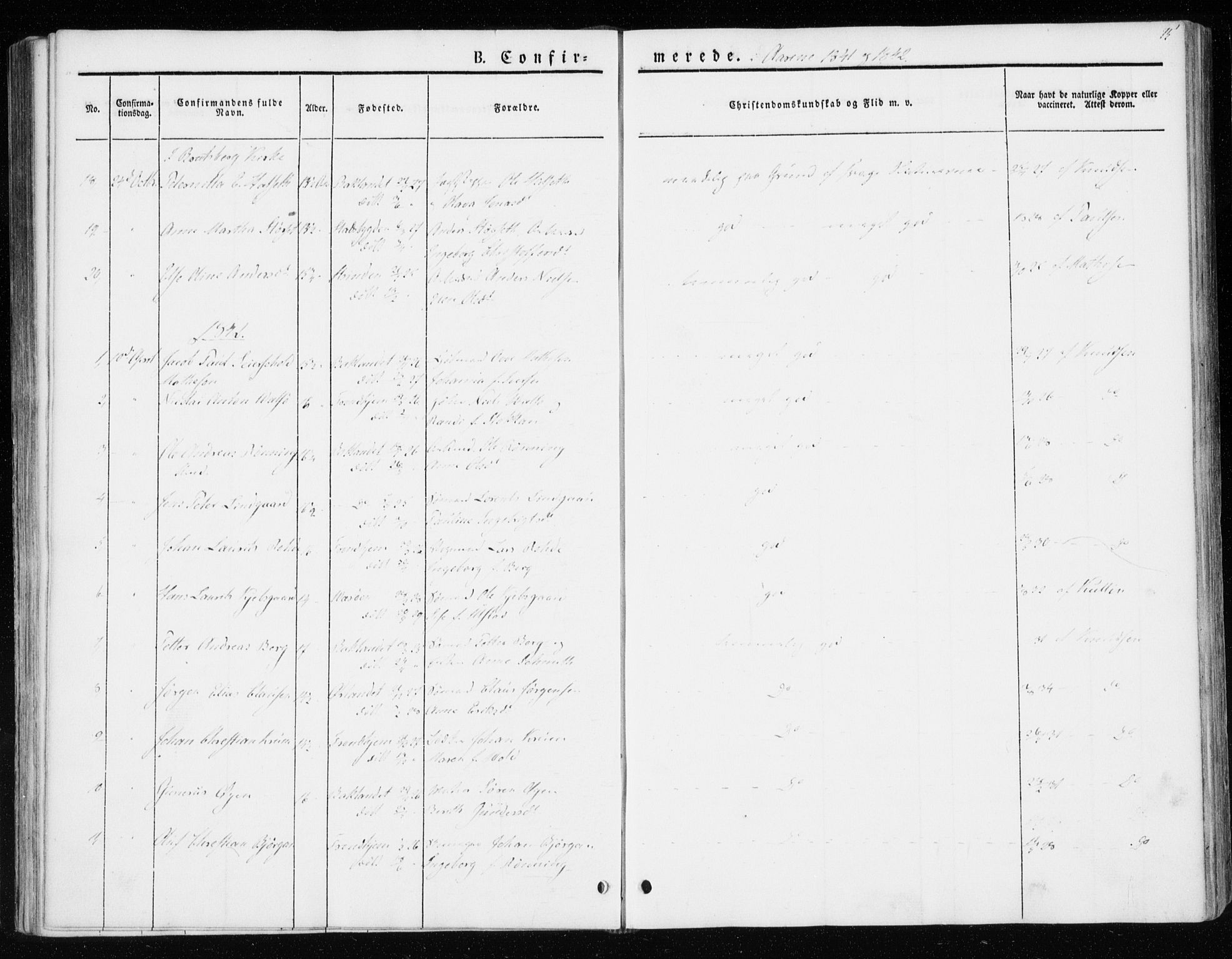 Ministerialprotokoller, klokkerbøker og fødselsregistre - Sør-Trøndelag, SAT/A-1456/604/L0183: Parish register (official) no. 604A04, 1841-1850, p. 75