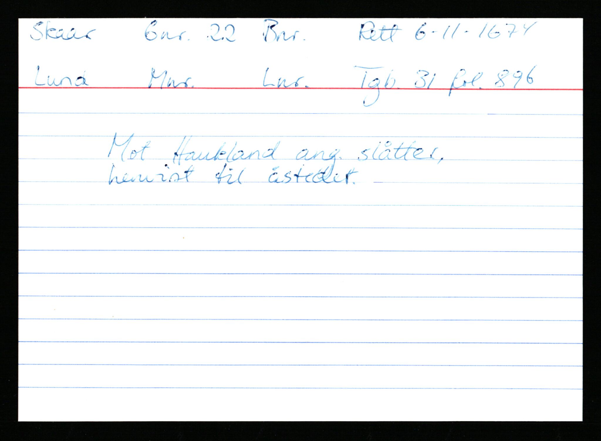 Statsarkivet i Stavanger, AV/SAST-A-101971/03/Y/Ym/L0053: Åstedskort sortert etter gårdsnavn: Skudeneshavn - Solbjør, 1600-1950, p. 180