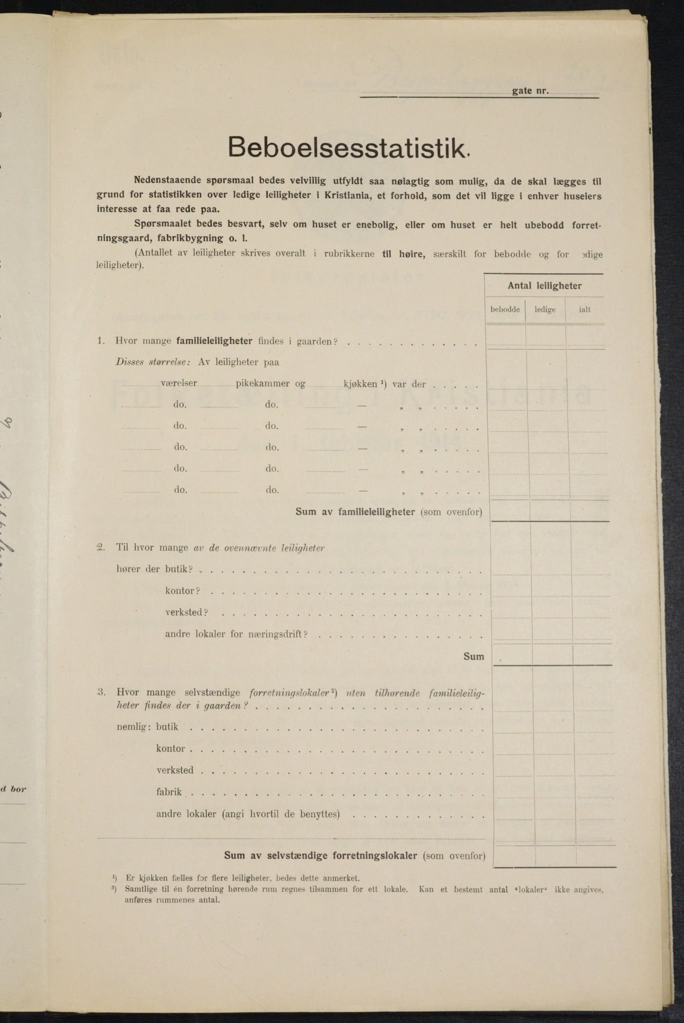 OBA, Municipal Census 1914 for Kristiania, 1914, p. 5334