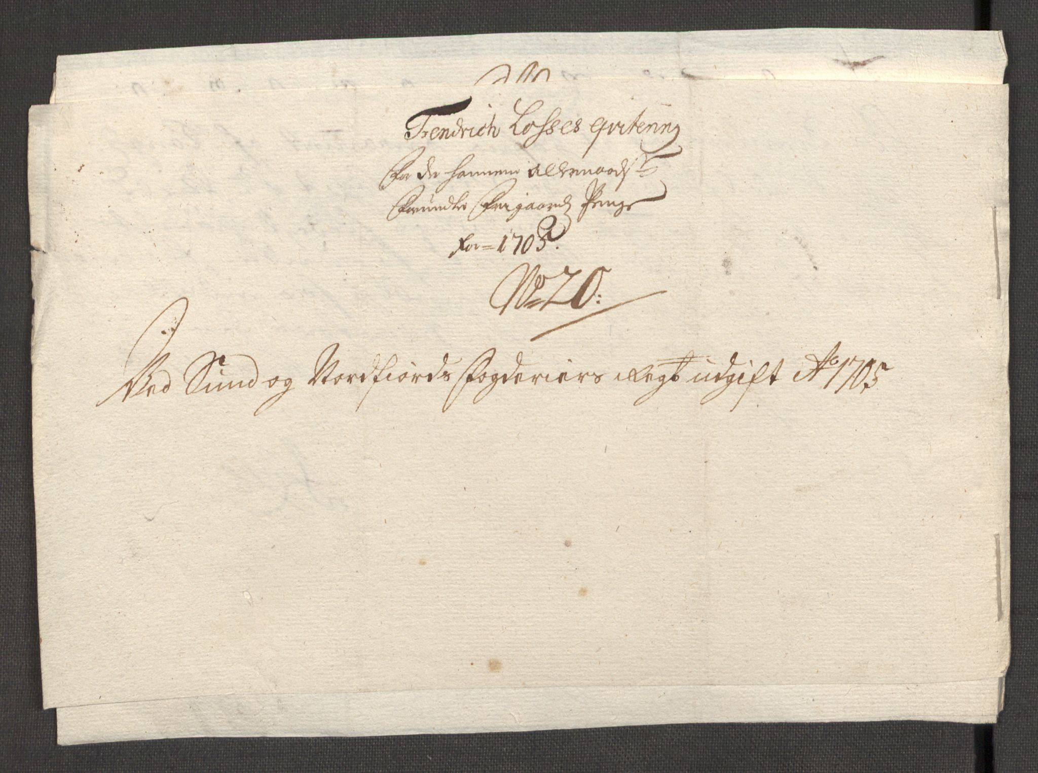 Rentekammeret inntil 1814, Reviderte regnskaper, Fogderegnskap, AV/RA-EA-4092/R53/L3429: Fogderegnskap Sunn- og Nordfjord, 1705, p. 244