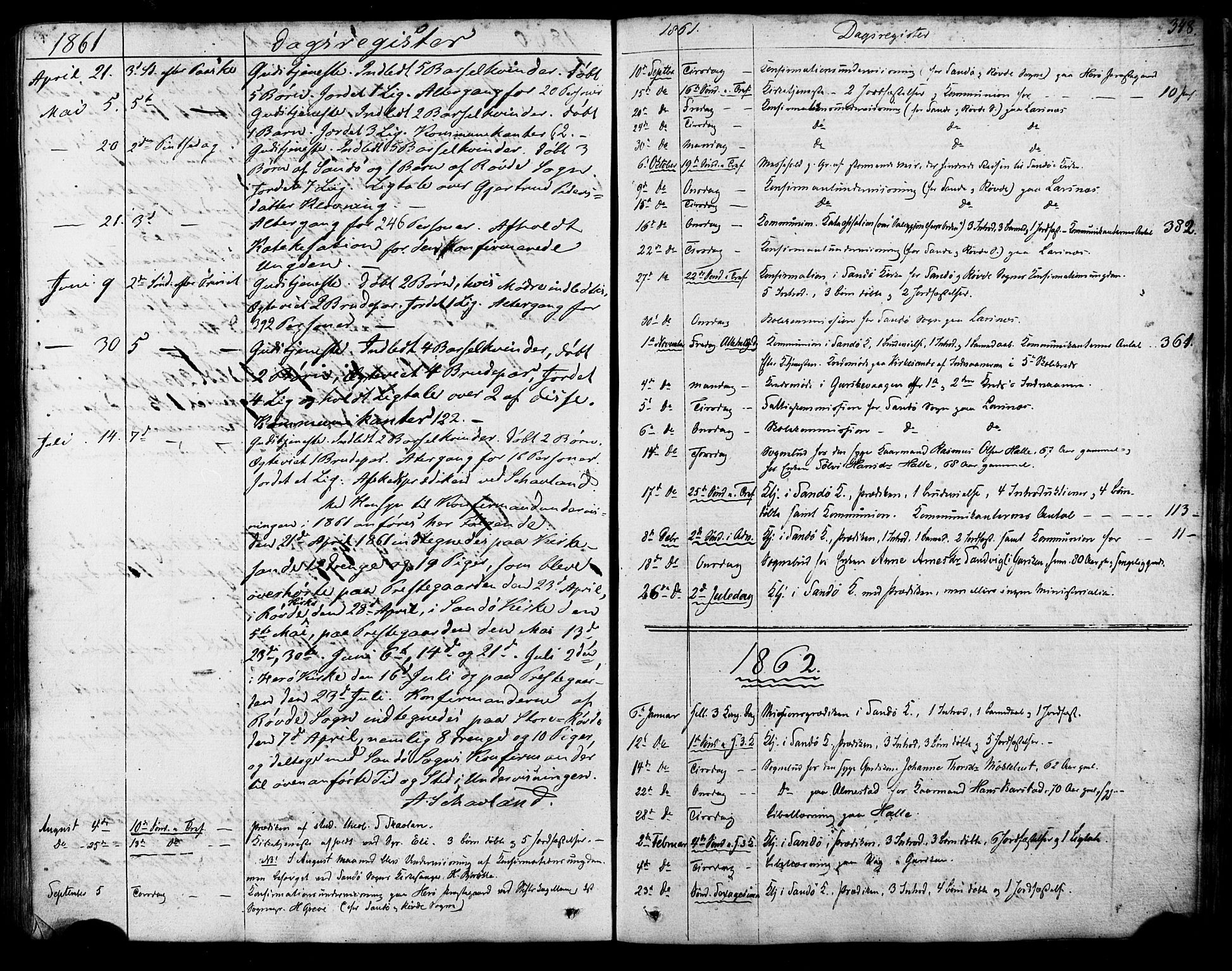 Ministerialprotokoller, klokkerbøker og fødselsregistre - Møre og Romsdal, AV/SAT-A-1454/503/L0034: Parish register (official) no. 503A02, 1841-1884, p. 348