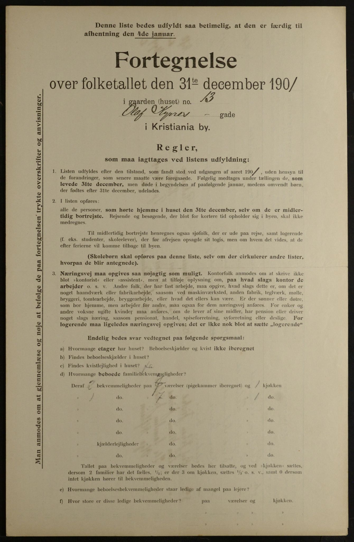 OBA, Municipal Census 1901 for Kristiania, 1901, p. 11550