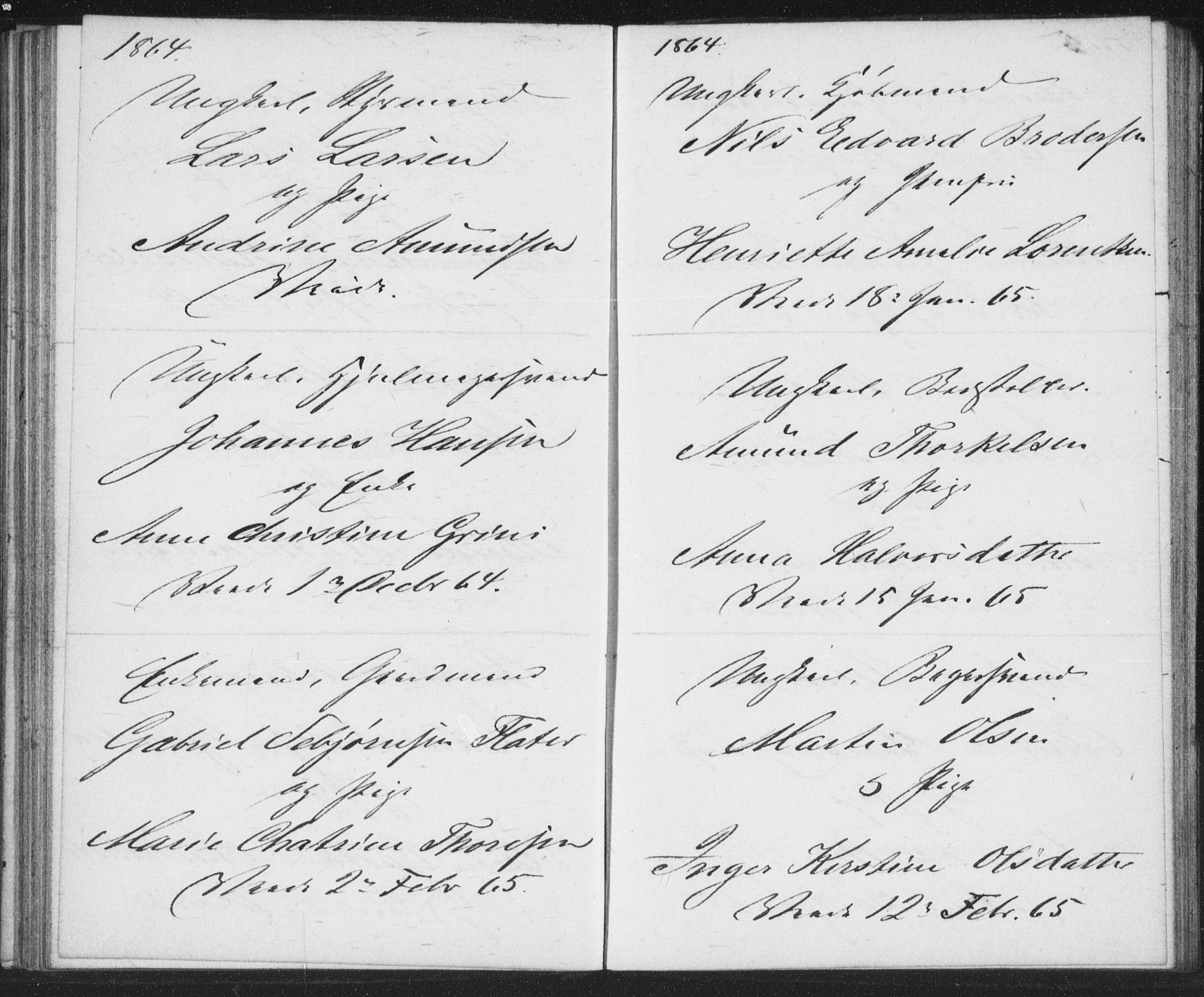 Bragernes kirkebøker, AV/SAKO-A-6/H/Ha/L0004: Banns register no. 4, 1860-1866