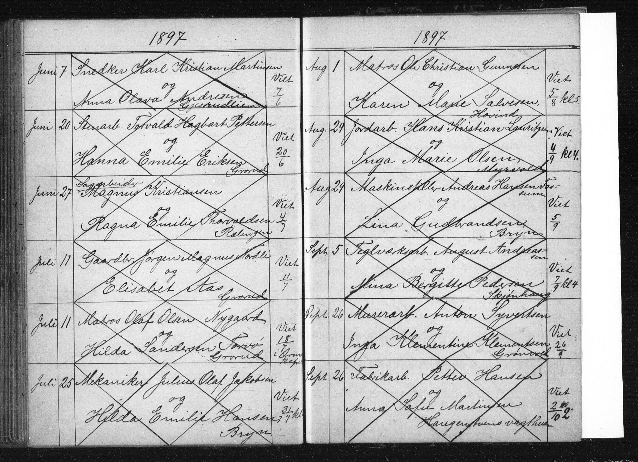 Østre Aker prestekontor Kirkebøker, AV/SAO-A-10840/H/Ha/L0005: Banns register no. I 5, 1879-1899