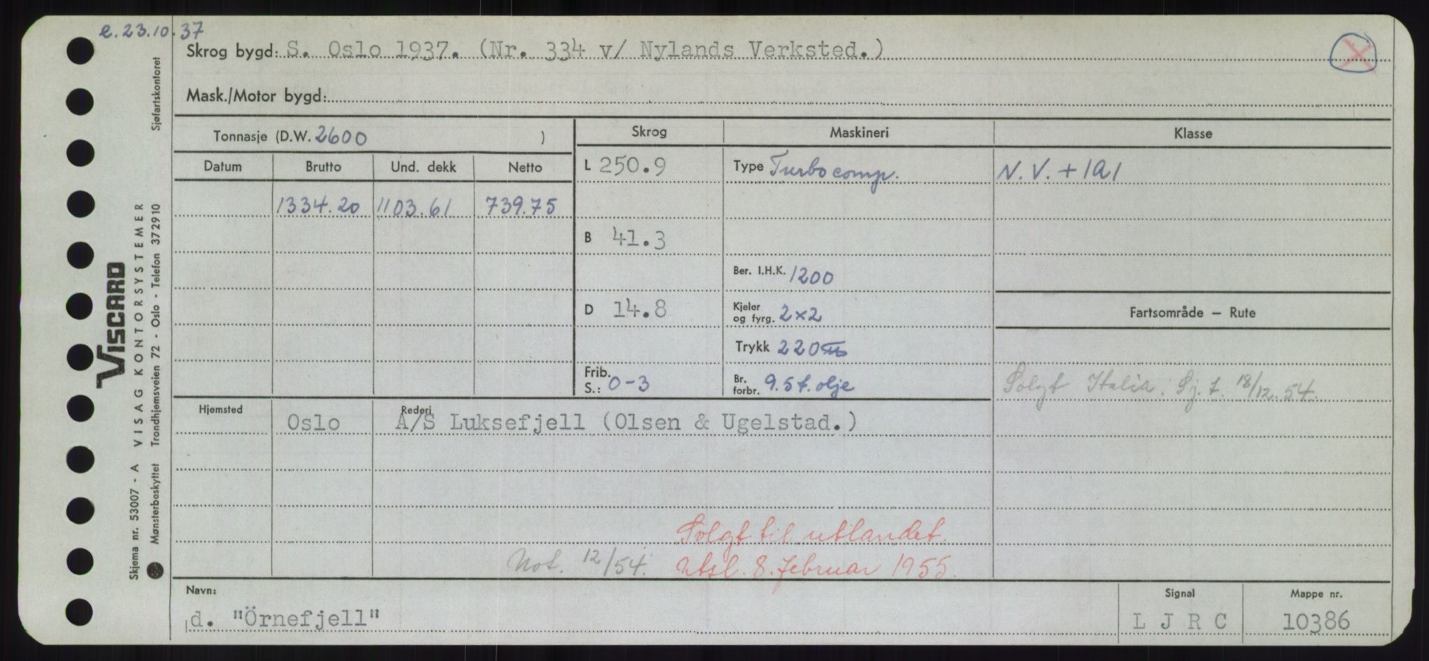 Sjøfartsdirektoratet med forløpere, Skipsmålingen, RA/S-1627/H/Hd/L0041: Fartøy, Vi-Ås, p. 537