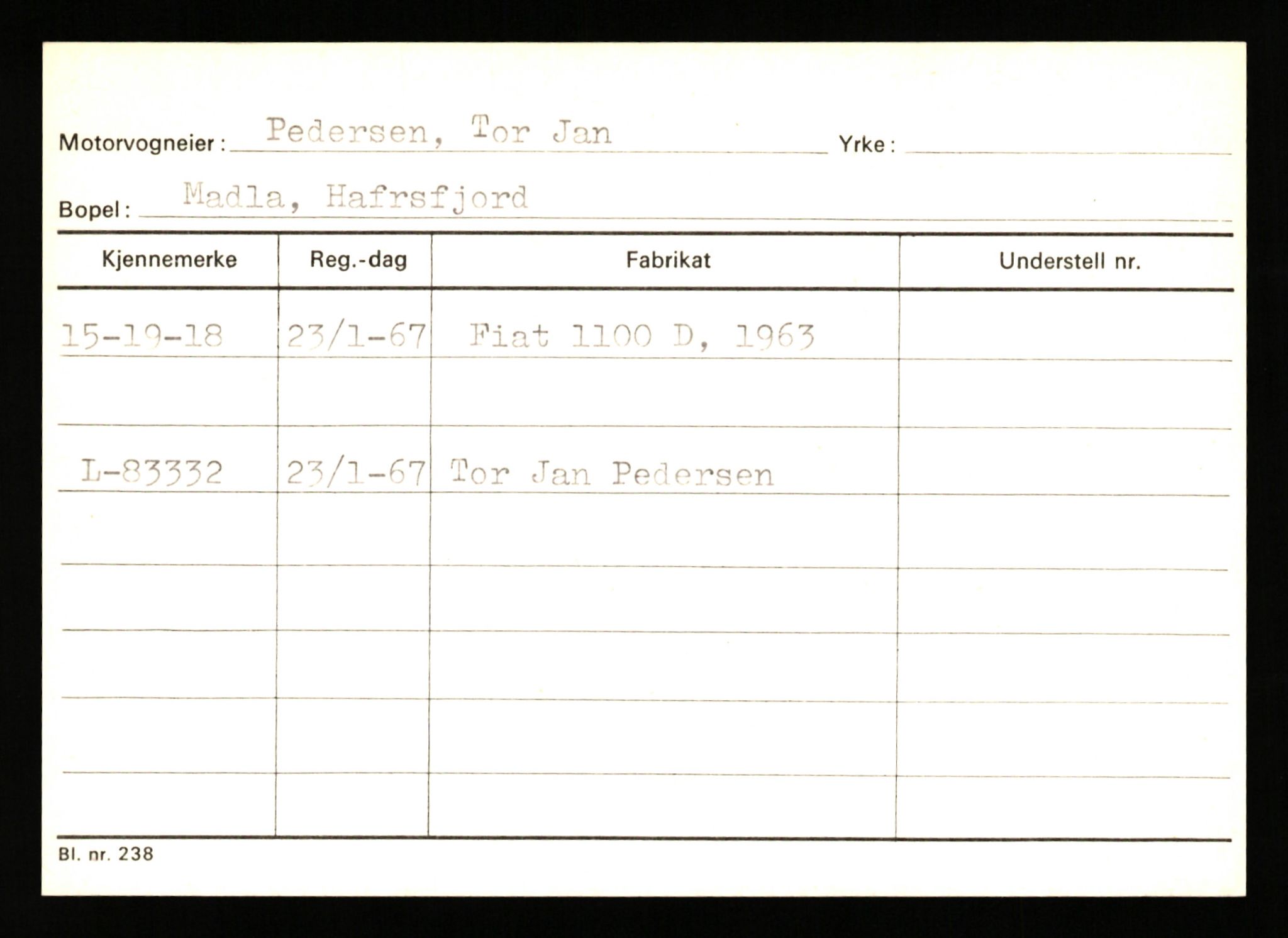 Stavanger trafikkstasjon, AV/SAST-A-101942/0/G/L0010: Registreringsnummer: 130000 - 239953, 1930-1971, p. 737