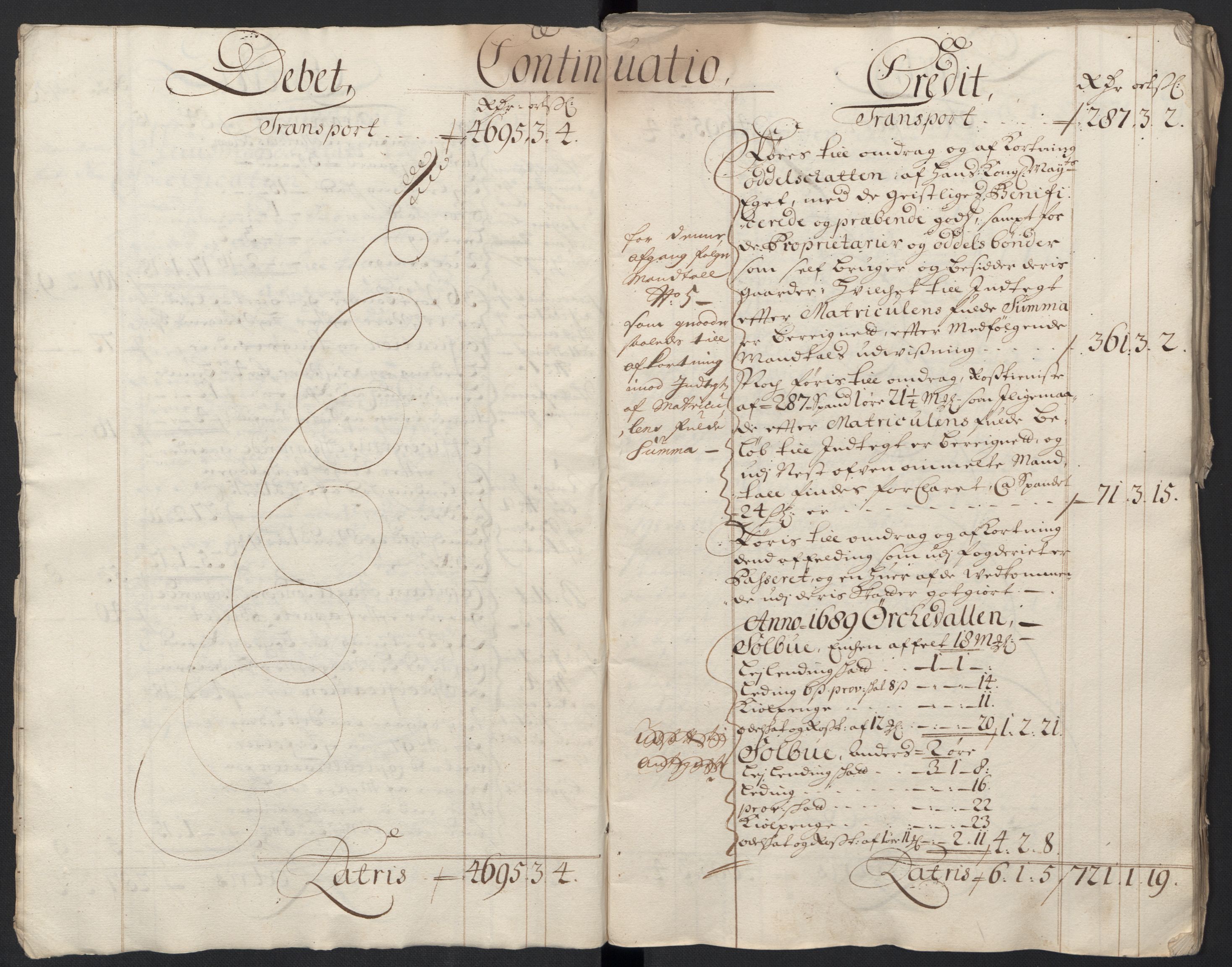Rentekammeret inntil 1814, Reviderte regnskaper, Fogderegnskap, RA/EA-4092/R60/L3948: Fogderegnskap Orkdal og Gauldal, 1698, p. 7