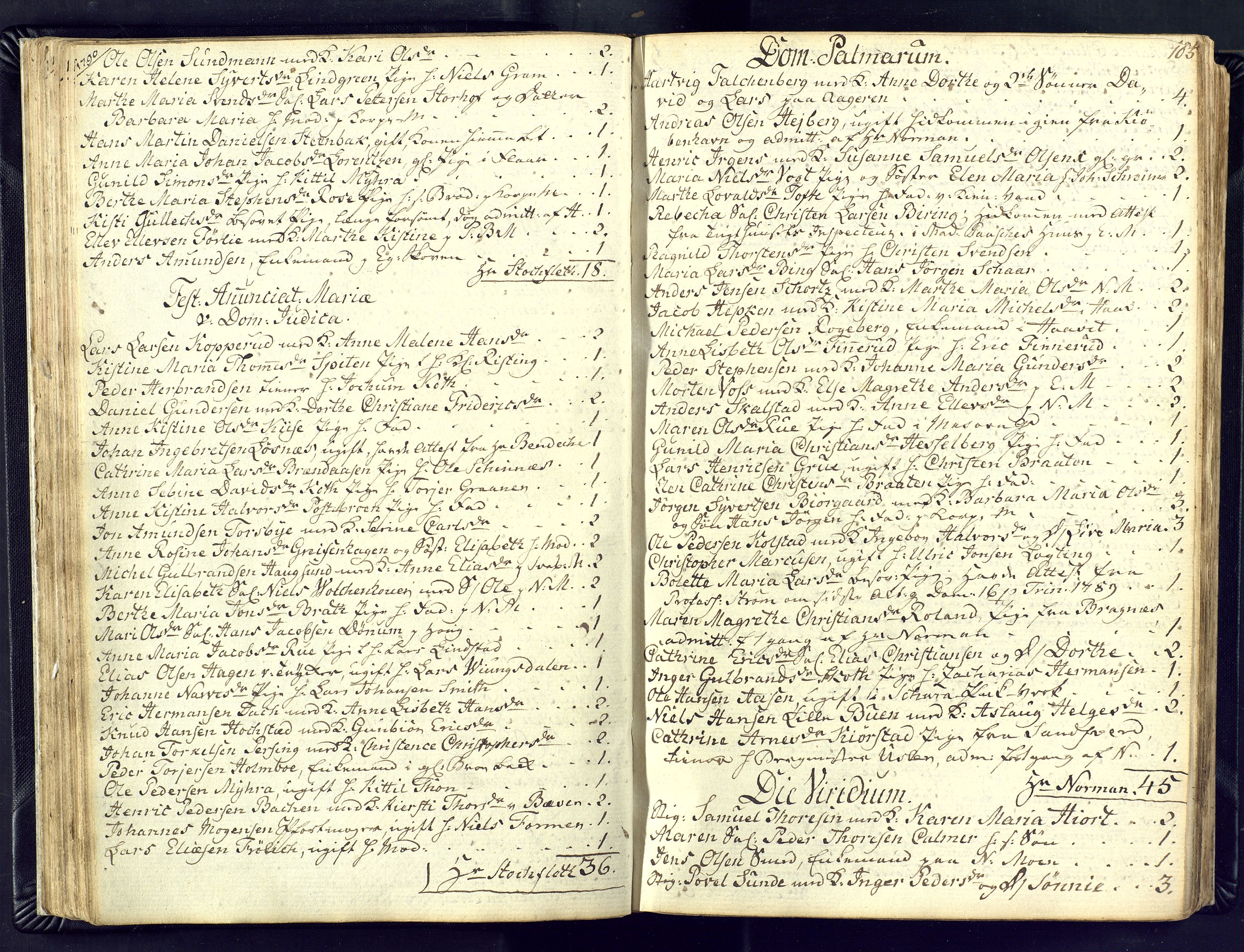 Kongsberg kirkebøker, AV/SAKO-A-22/M/Ma/L0011: Communicants register no. 11, 1788-1795, p. 103