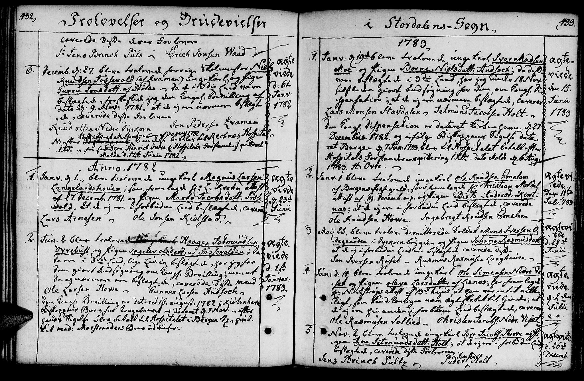 Ministerialprotokoller, klokkerbøker og fødselsregistre - Møre og Romsdal, AV/SAT-A-1454/520/L0271: Parish register (official) no. 520A01, 1759-1801, p. 432-433