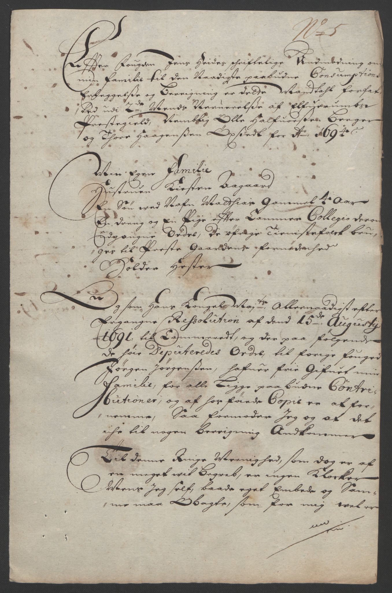 Rentekammeret inntil 1814, Reviderte regnskaper, Fogderegnskap, AV/RA-EA-4092/R13/L0832: Fogderegnskap Solør, Odal og Østerdal, 1694, p. 301