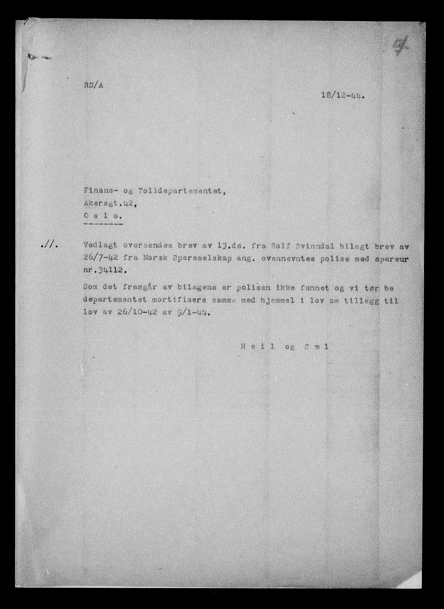 Justisdepartementet, Tilbakeføringskontoret for inndratte formuer, AV/RA-S-1564/H/Hc/Hcd/L0990: --, 1945-1947, p. 9