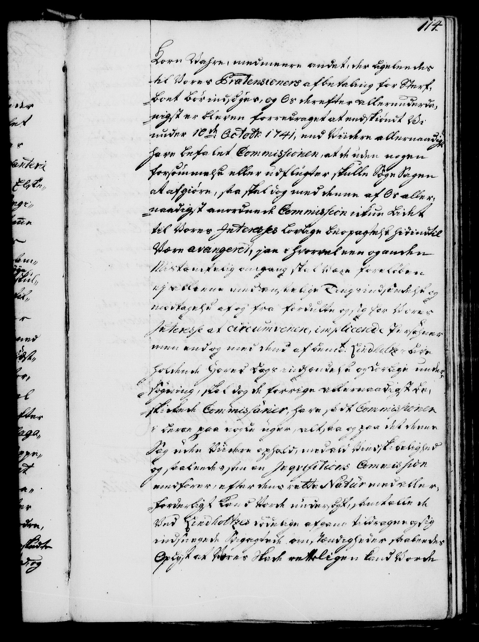 Rentekammeret, Kammerkanselliet, AV/RA-EA-3111/G/Gg/Gga/L0005: Norsk ekspedisjonsprotokoll med register (merket RK 53.5), 1741-1749, p. 114