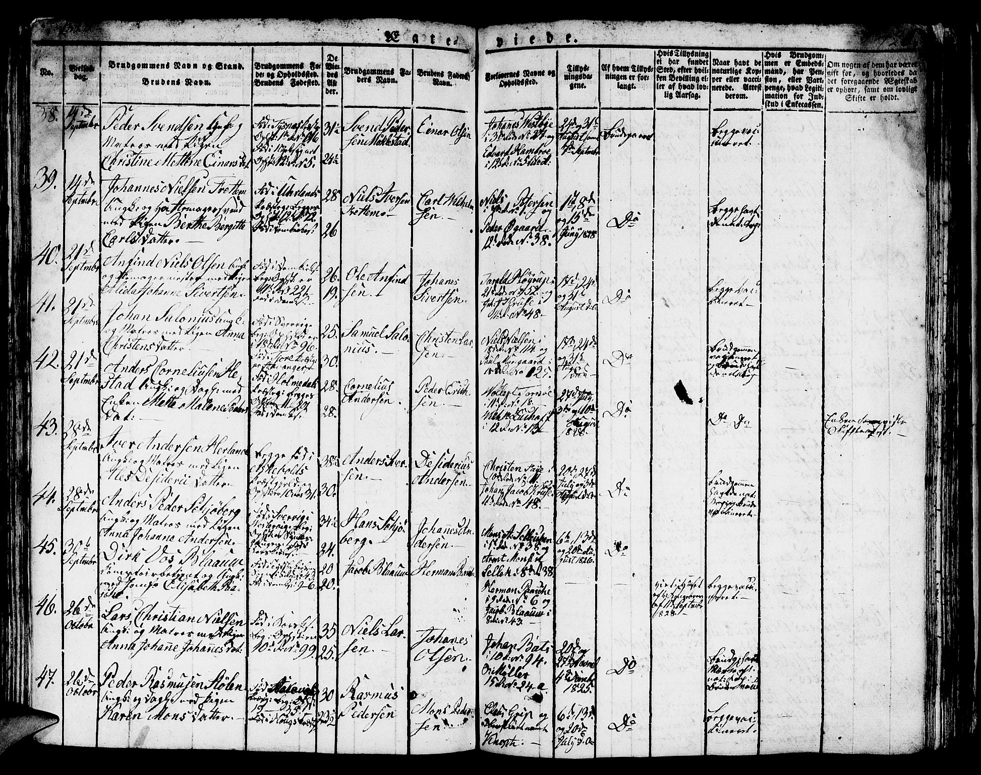 Domkirken sokneprestembete, AV/SAB-A-74801/H/Hab/L0002: Parish register (copy) no. A 2, 1821-1839, p. 422