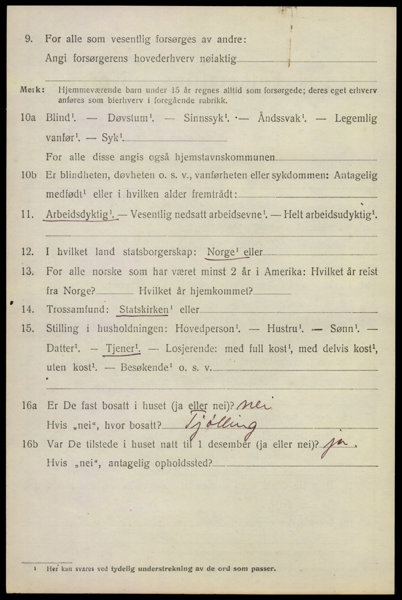 SAKO, 1920 census for Sandeherred, 1920, p. 24783