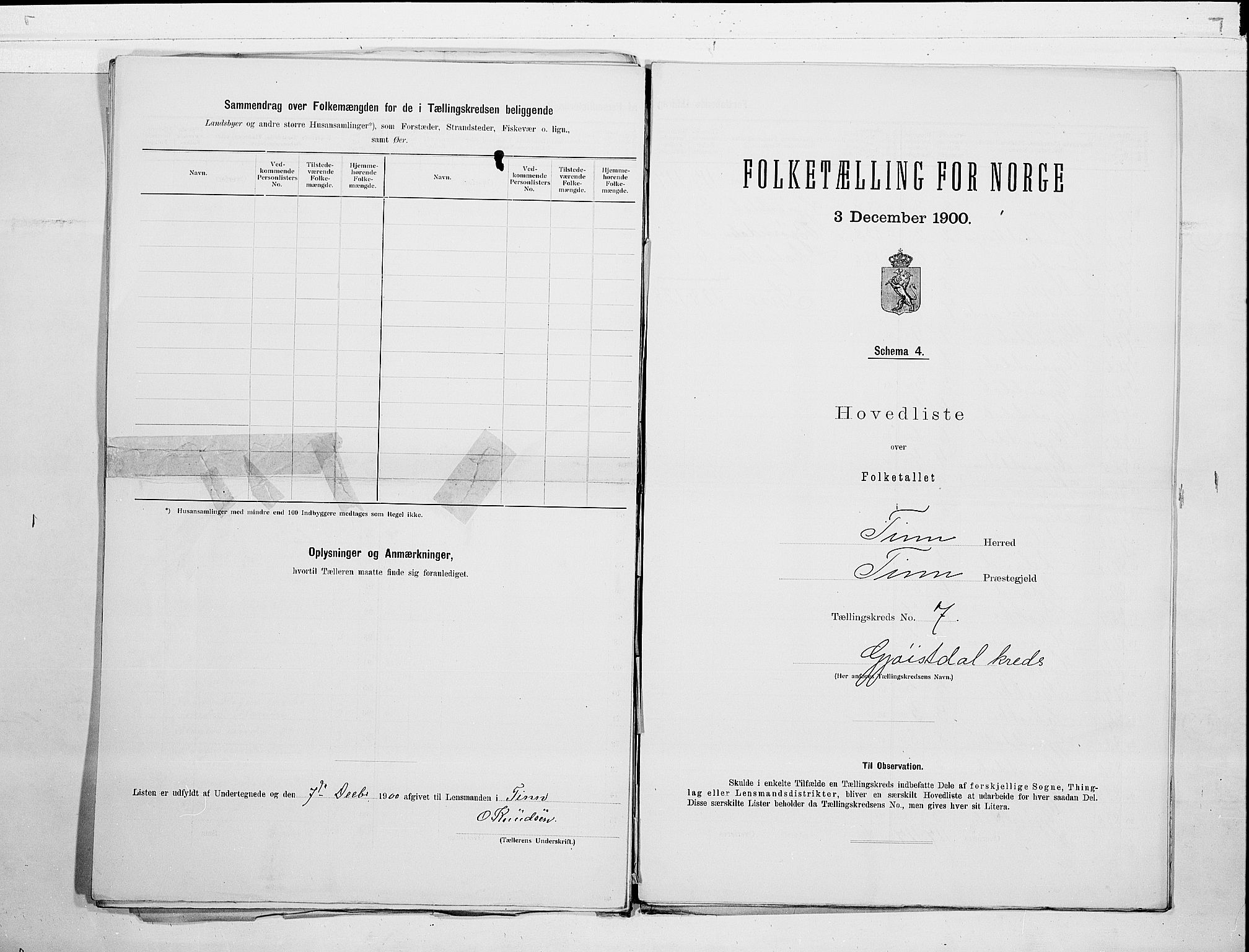 SAKO, 1900 census for Tinn, 1900, p. 16