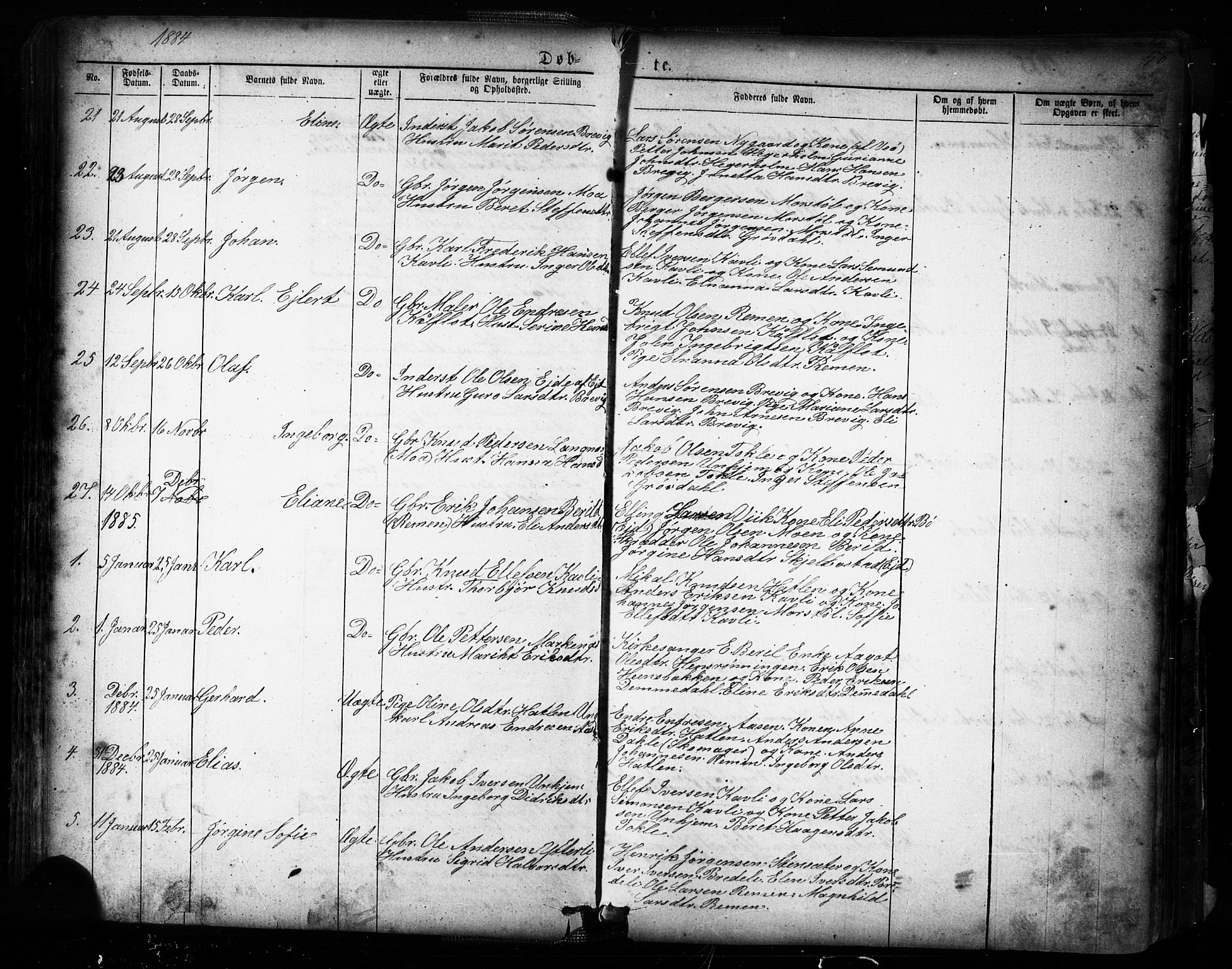 Ministerialprotokoller, klokkerbøker og fødselsregistre - Møre og Romsdal, SAT/A-1454/545/L0588: Parish register (copy) no. 545C02, 1867-1902, p. 58