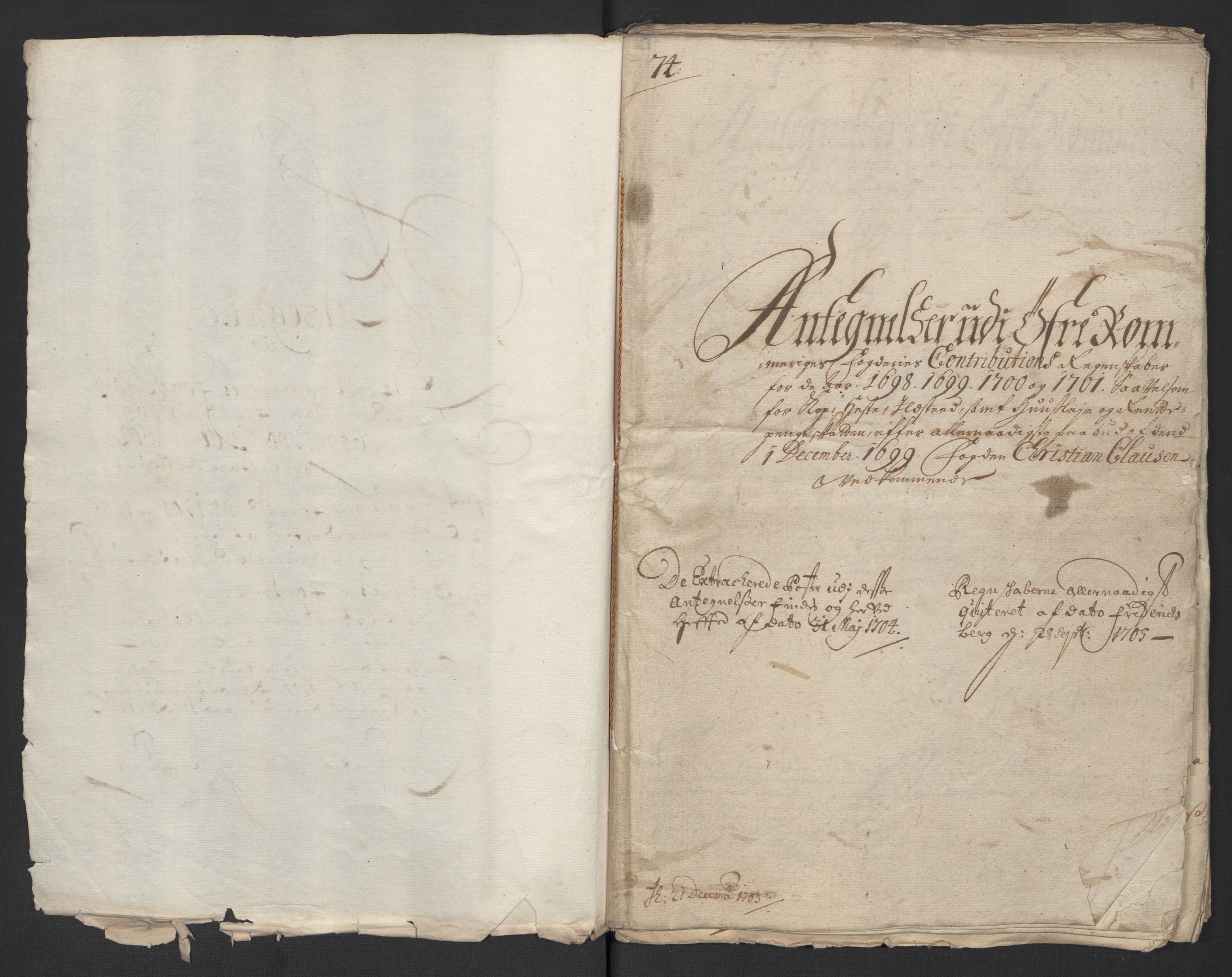 Rentekammeret inntil 1814, Reviderte regnskaper, Fogderegnskap, RA/EA-4092/R12/L0715: Fogderegnskap Øvre Romerike, 1698-1701, p. 175