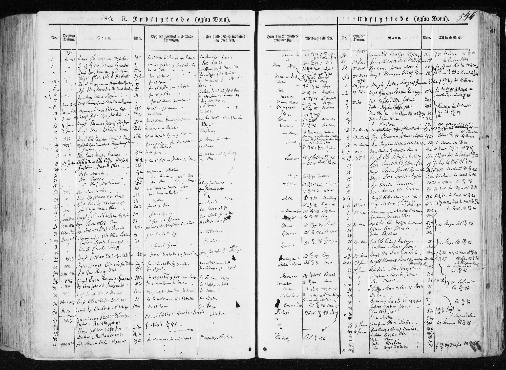 Ministerialprotokoller, klokkerbøker og fødselsregistre - Nord-Trøndelag, SAT/A-1458/709/L0074: Parish register (official) no. 709A14, 1845-1858, p. 546