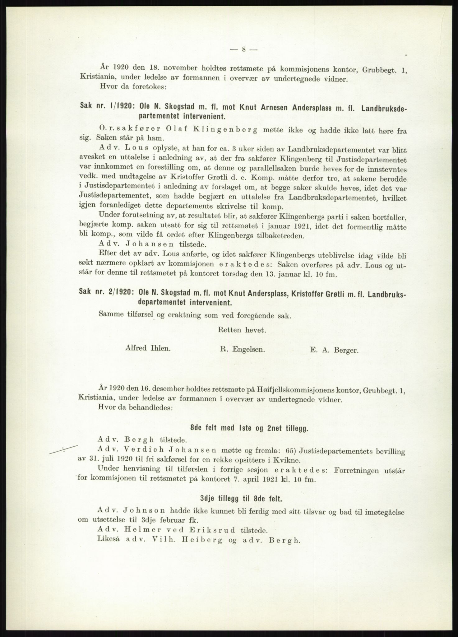 Høyfjellskommisjonen, AV/RA-S-1546/X/Xa/L0001: Nr. 1-33, 1909-1953, p. 3455