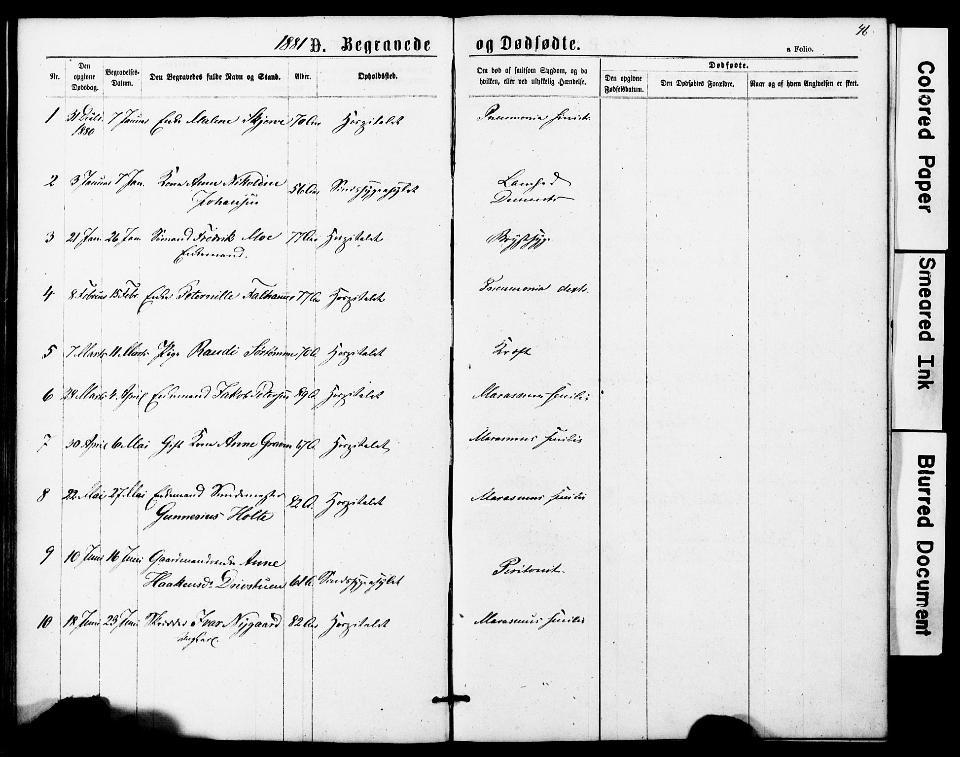 Ministerialprotokoller, klokkerbøker og fødselsregistre - Sør-Trøndelag, SAT/A-1456/623/L0469: Parish register (official) no. 623A03, 1868-1883, p. 46
