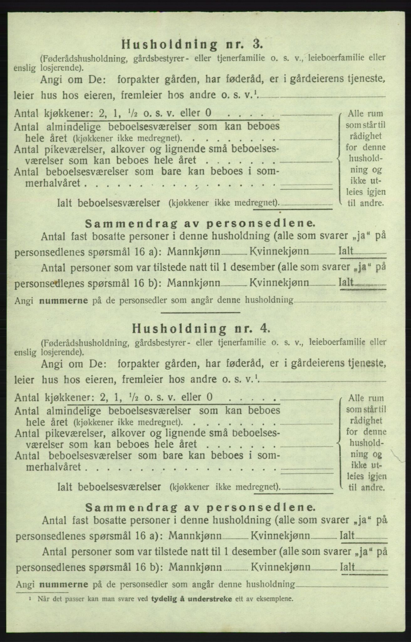 SAB, 1920 census for Kvinnherad, 1920, p. 888