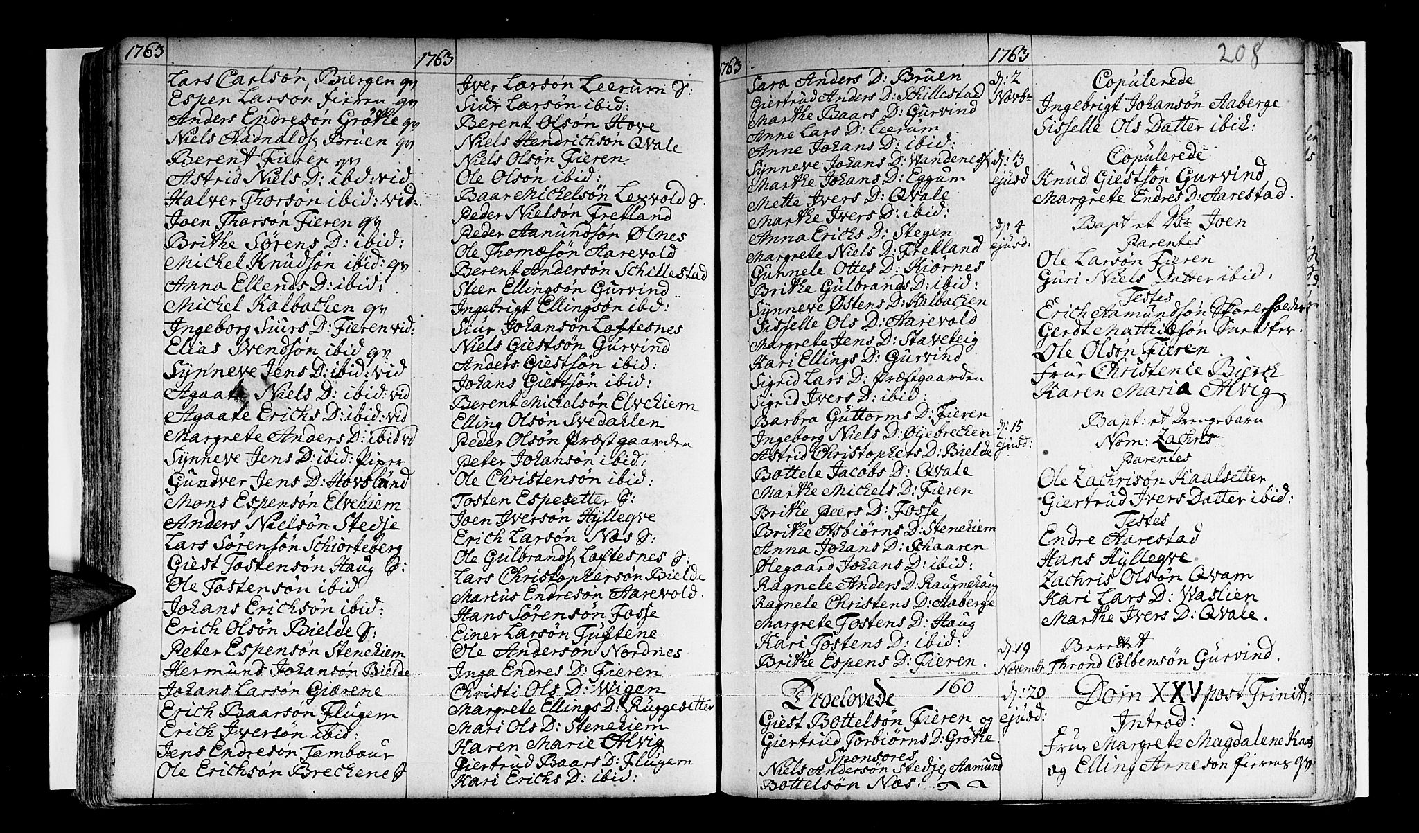 Sogndal sokneprestembete, AV/SAB-A-81301/H/Haa/Haaa/L0003: Parish register (official) no. A 3, 1747-1768, p. 208