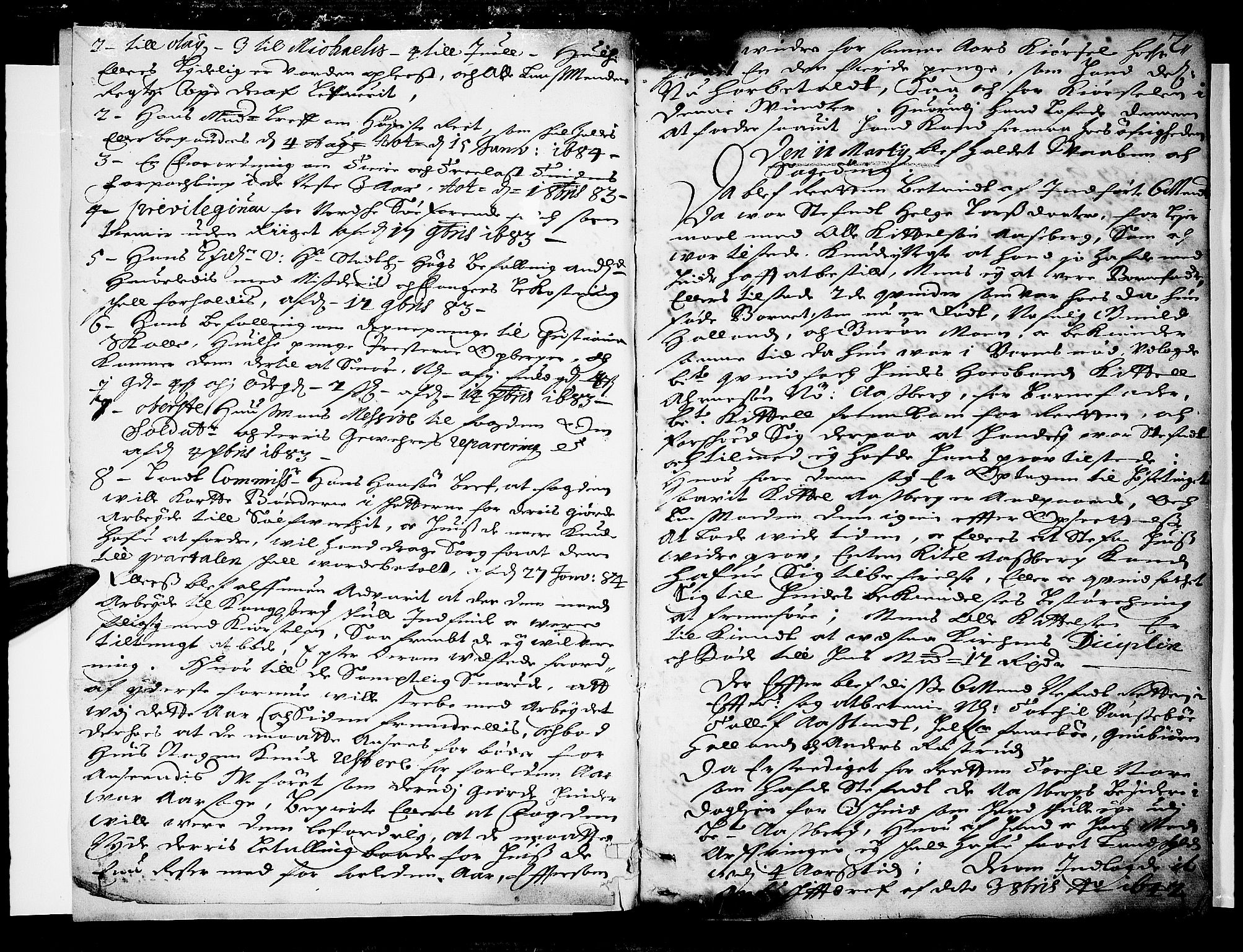 Numedal og Sandsvær sorenskriveri, AV/SAKO-A-128/F/Fa/Faa/L0017: Tingbok, 1684, p. 1b-2a