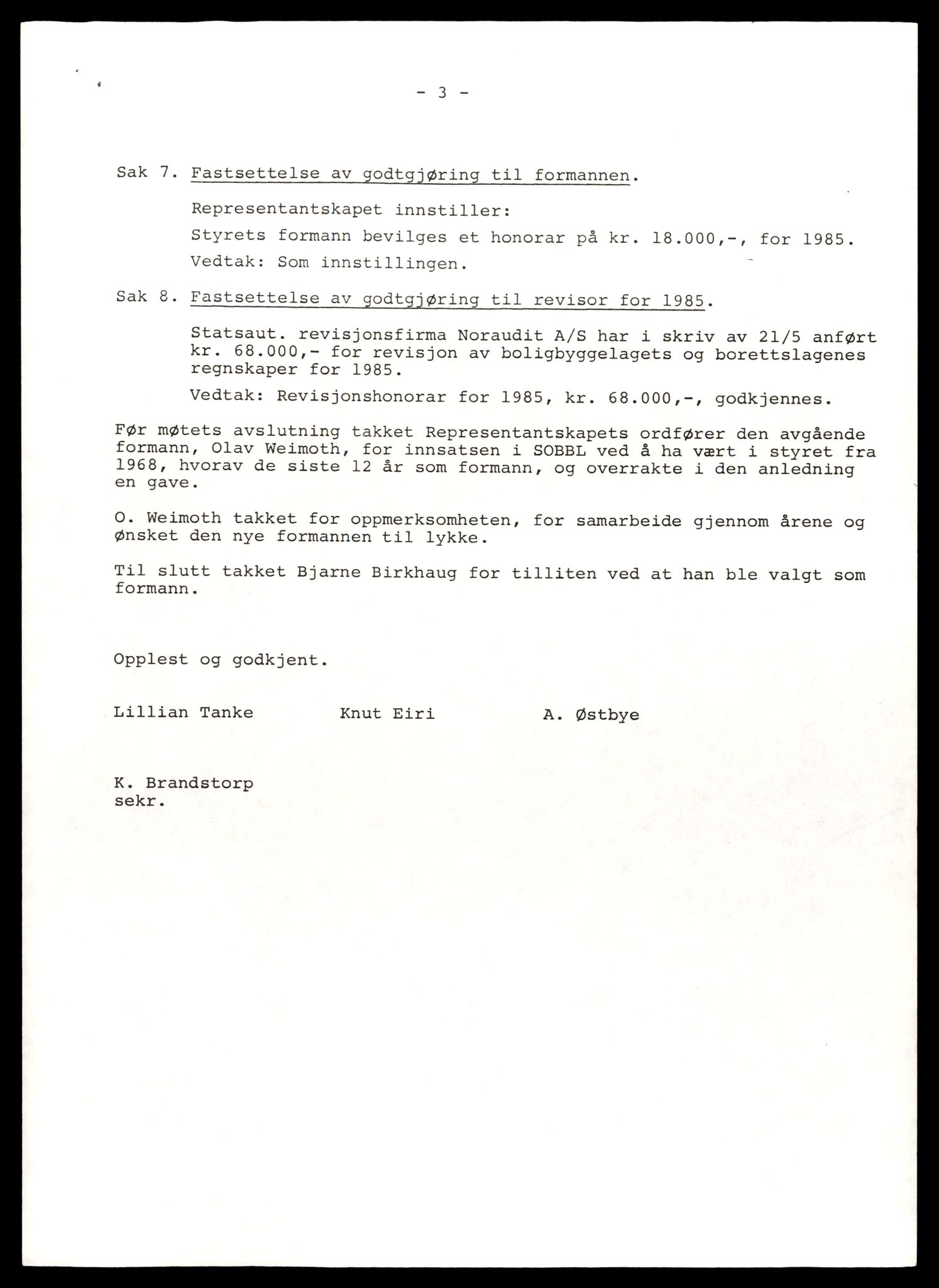 Sarpsborg tingrett, AV/SAT-A-10471a/K/Kb/Kbe/L0029: Andelslag, Sarpsborg O - T, 1890-1989, p. 7