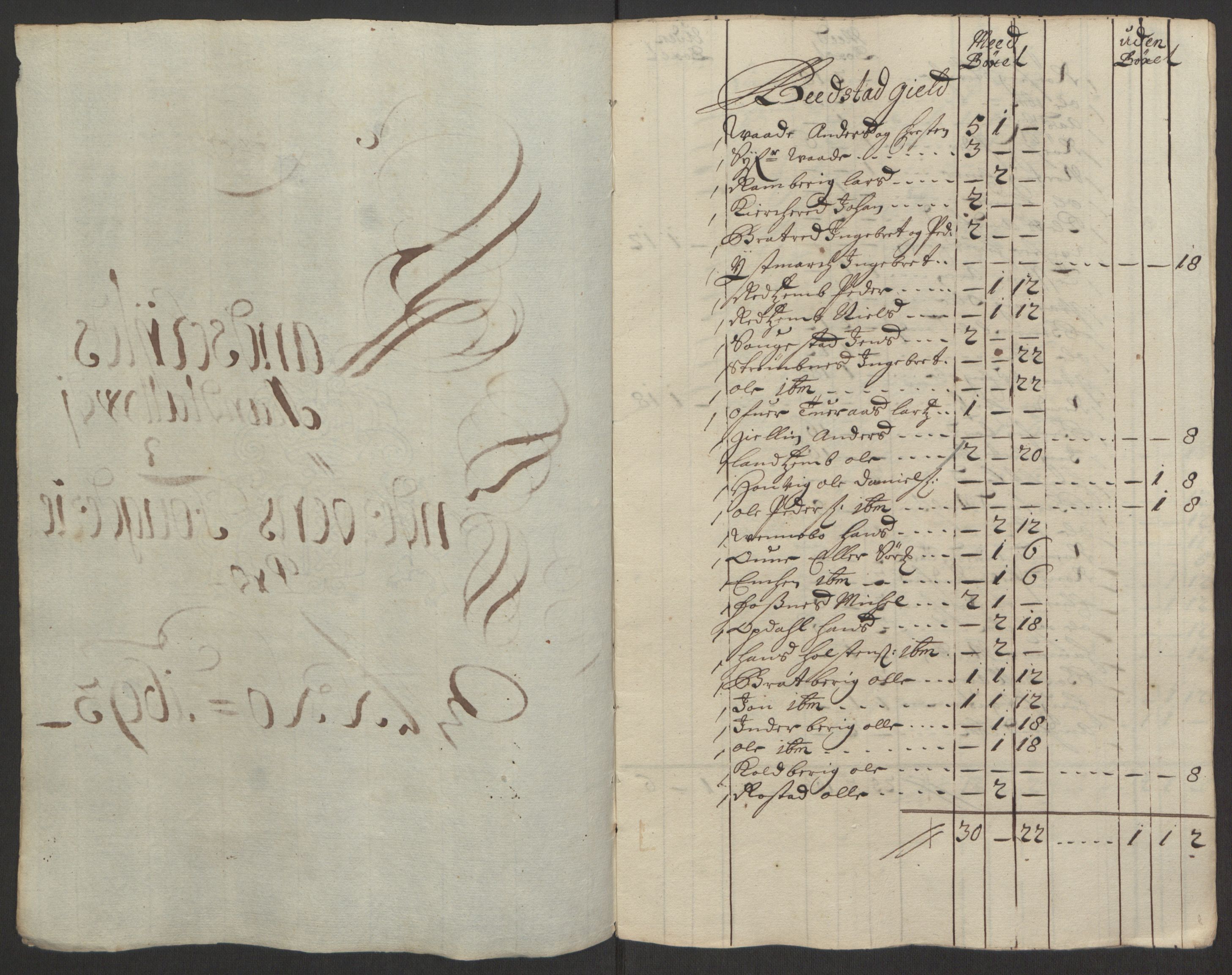 Rentekammeret inntil 1814, Reviderte regnskaper, Fogderegnskap, RA/EA-4092/R63/L4308: Fogderegnskap Inderøy, 1692-1694, p. 470