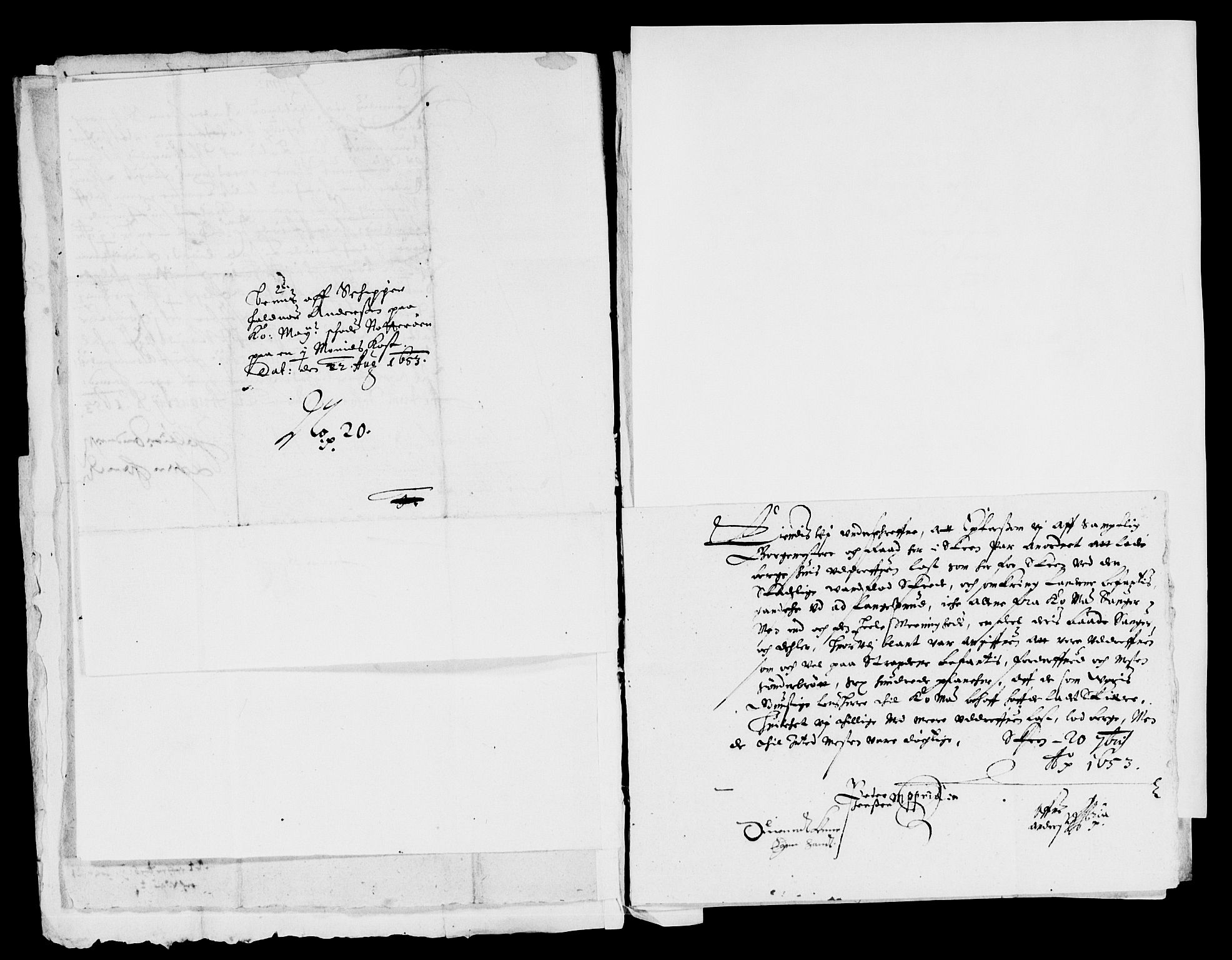 Rentekammeret inntil 1814, Reviderte regnskaper, Lensregnskaper, AV/RA-EA-5023/R/Rb/Rbp/L0039: Bratsberg len, 1652-1654