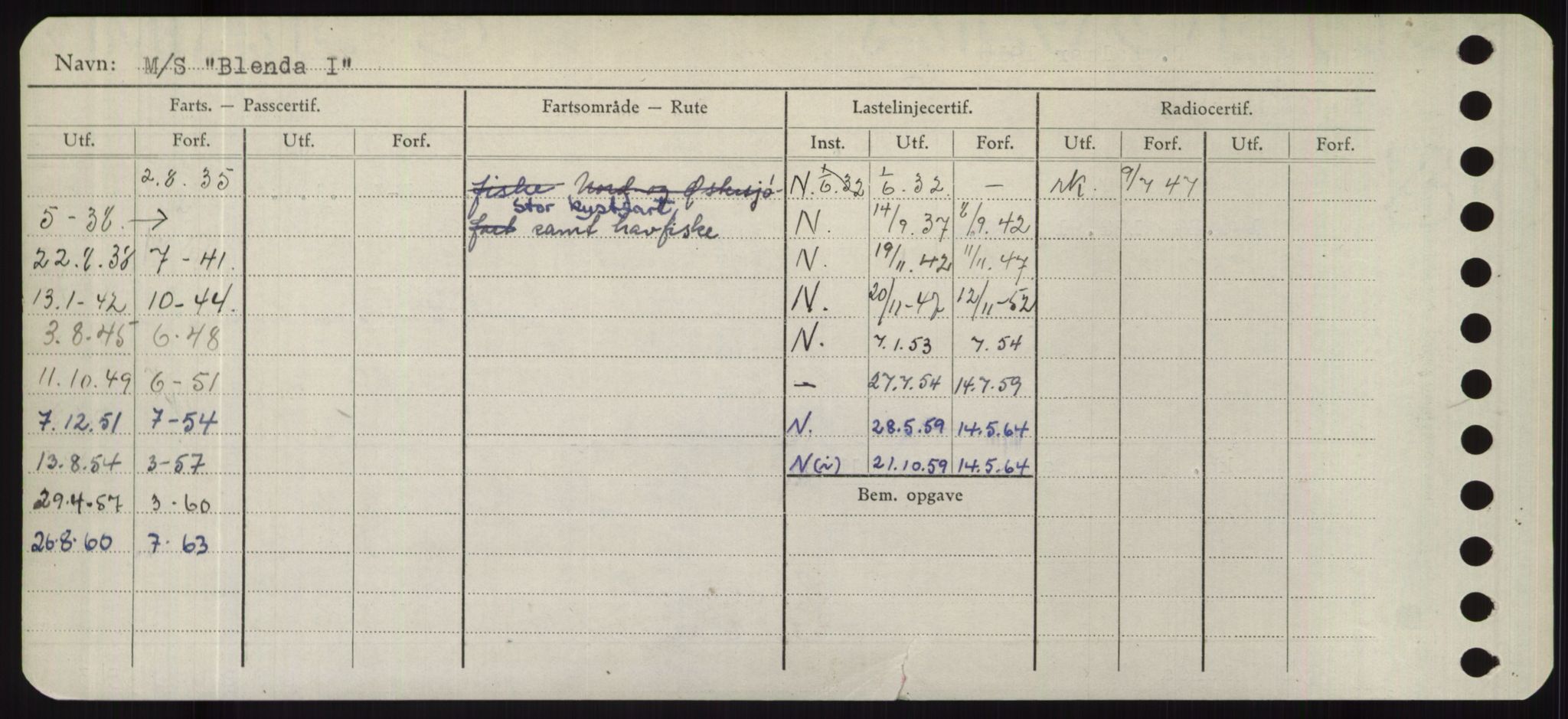 Sjøfartsdirektoratet med forløpere, Skipsmålingen, RA/S-1627/H/Hd/L0004: Fartøy, Bia-Boy, p. 290