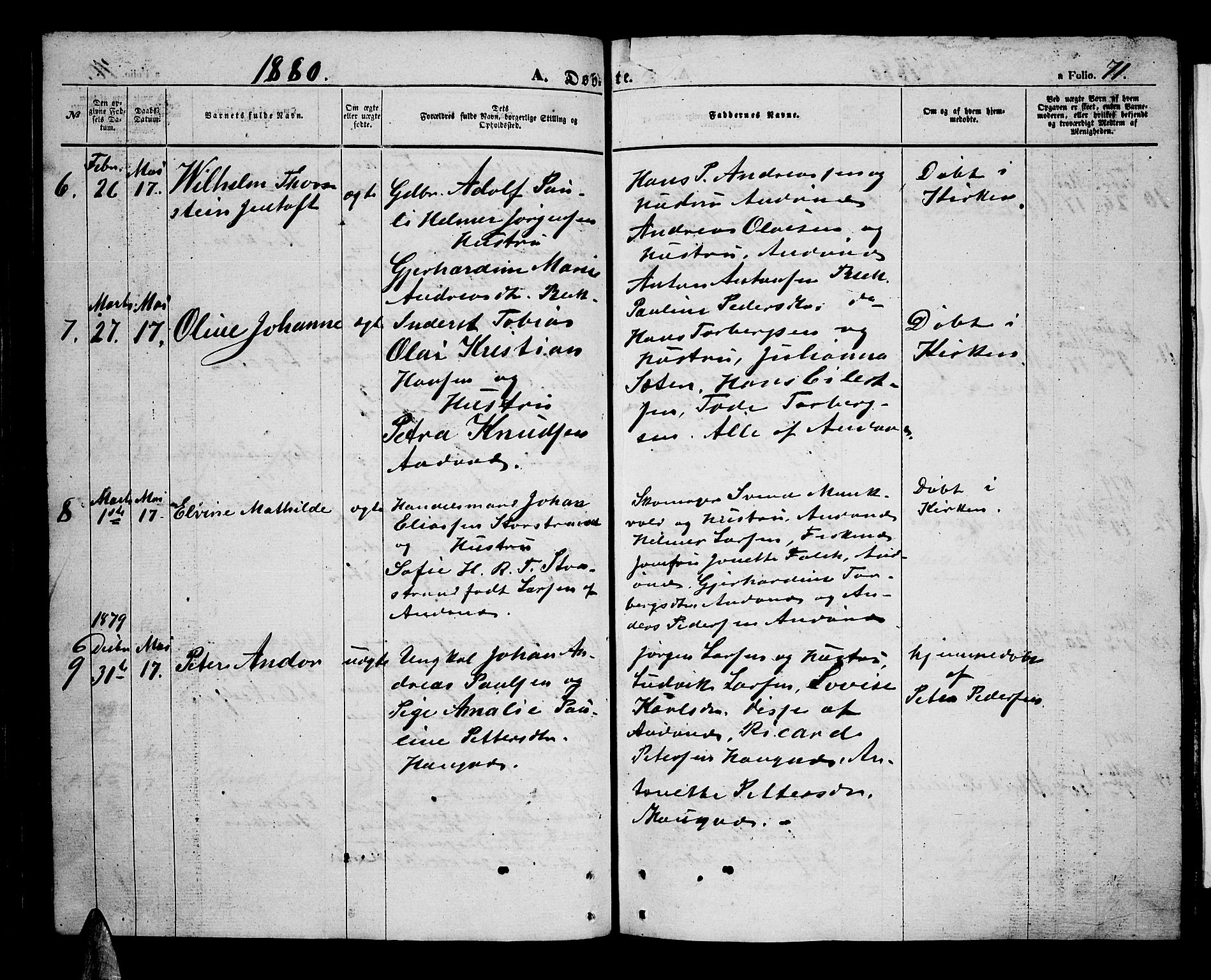 Ministerialprotokoller, klokkerbøker og fødselsregistre - Nordland, AV/SAT-A-1459/899/L1447: Parish register (copy) no. 899C02, 1855-1886, p. 71