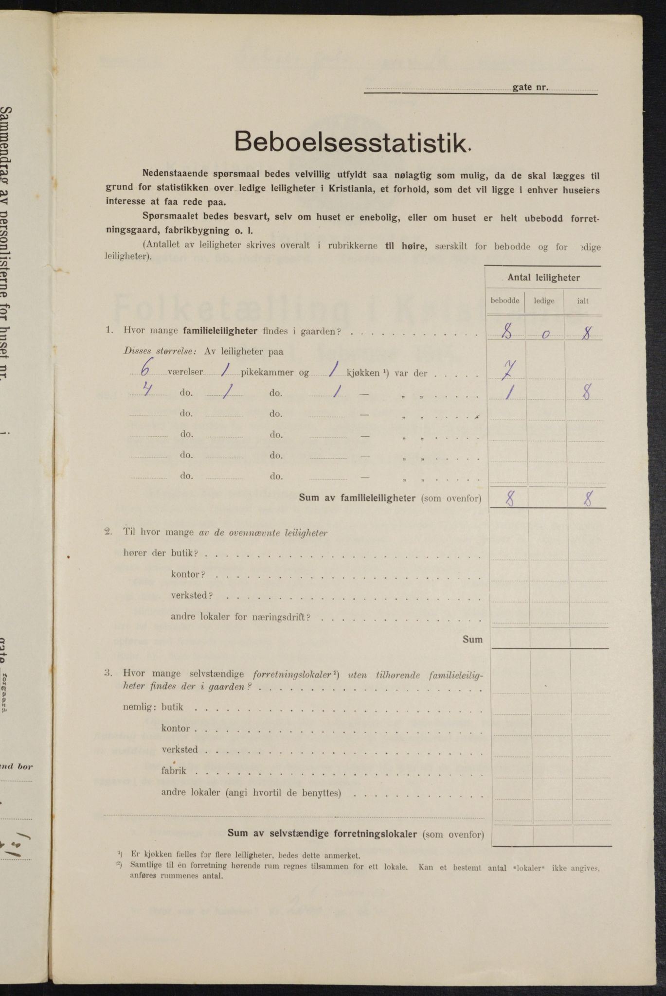 OBA, Municipal Census 1914 for Kristiania, 1914, p. 71273