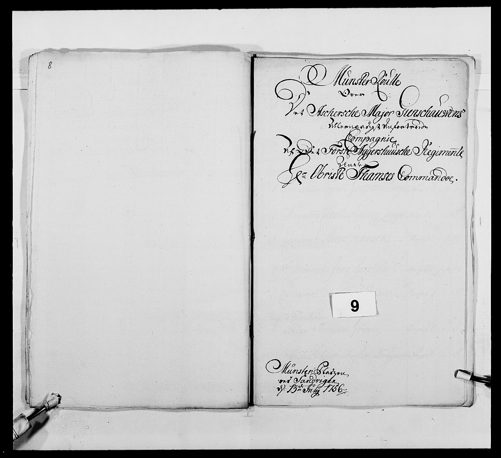 Kommanderende general (KG I) med Det norske krigsdirektorium, AV/RA-EA-5419/E/Ea/L0487: 1. Akershusiske regiment, 1750-1761, p. 126