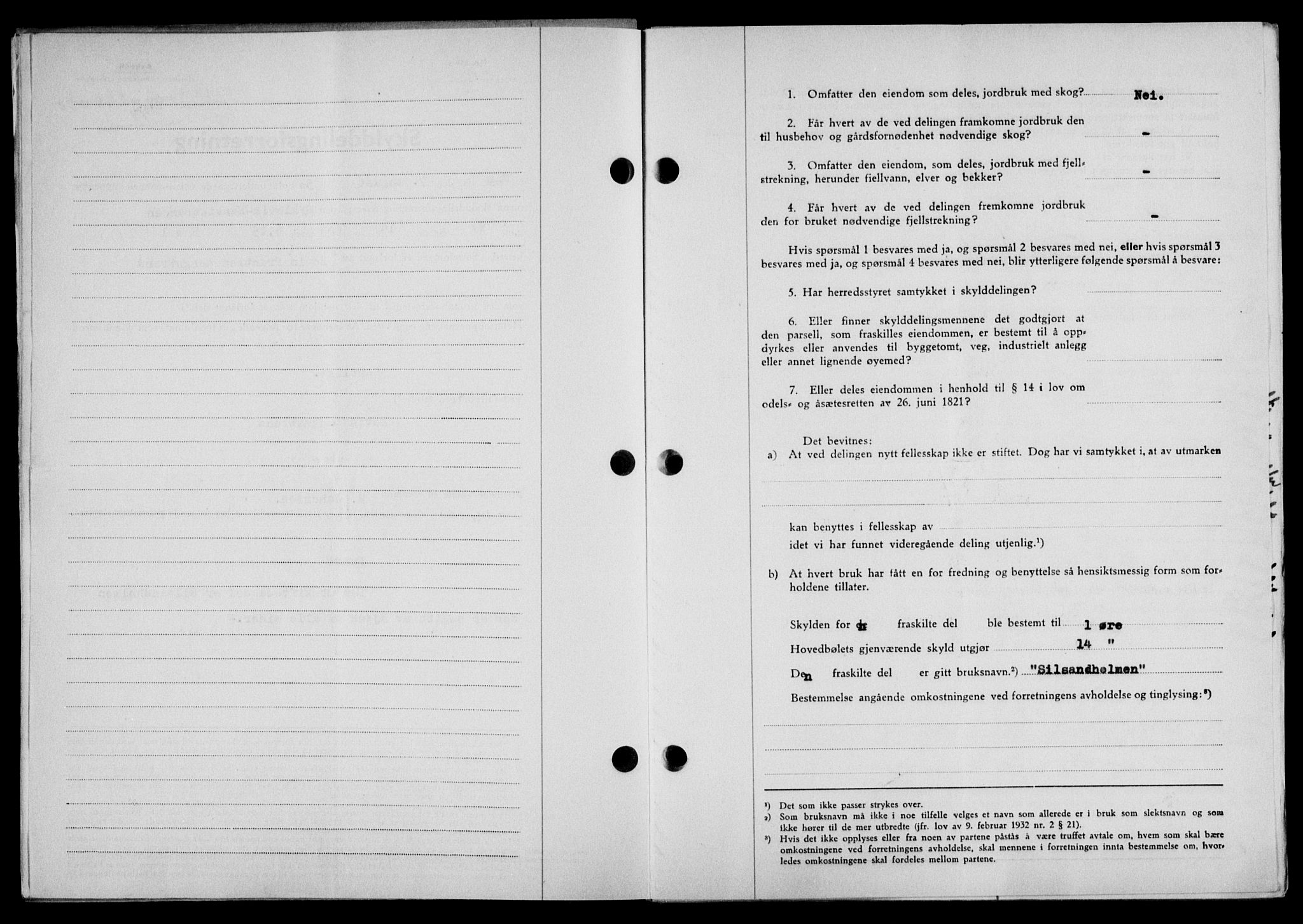 Lofoten sorenskriveri, SAT/A-0017/1/2/2C/L0024a: Mortgage book no. 24a, 1950-1950, Diary no: : 2169/1950