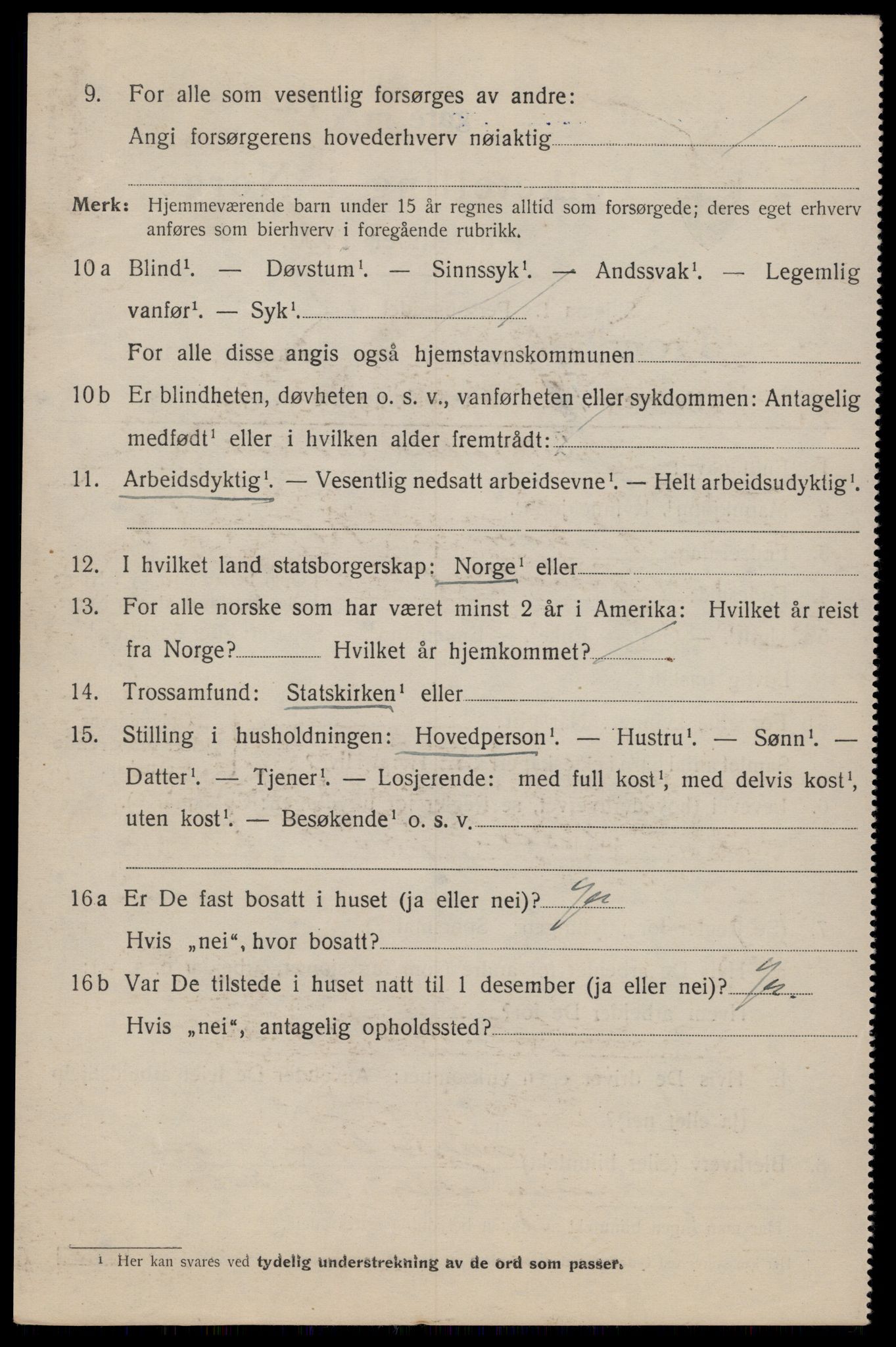 SAT, 1920 census for Trondheim, 1920, p. 70057