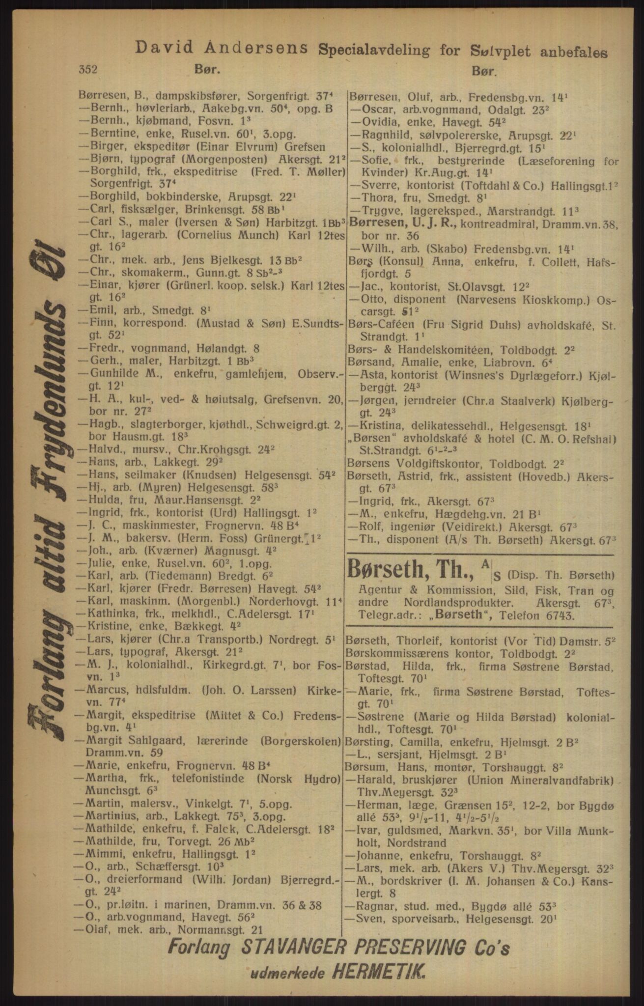 Kristiania/Oslo adressebok, PUBL/-, 1915, p. 352
