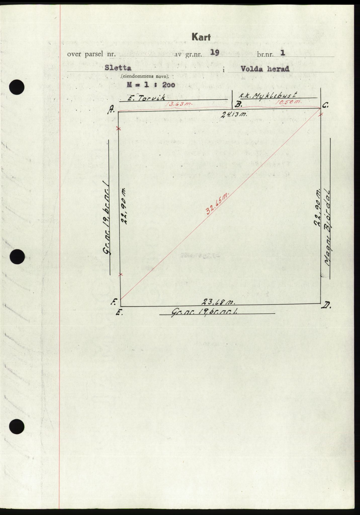 Søre Sunnmøre sorenskriveri, AV/SAT-A-4122/1/2/2C/L0083: Mortgage book no. 9A, 1948-1949, Diary no: : 1450/1948