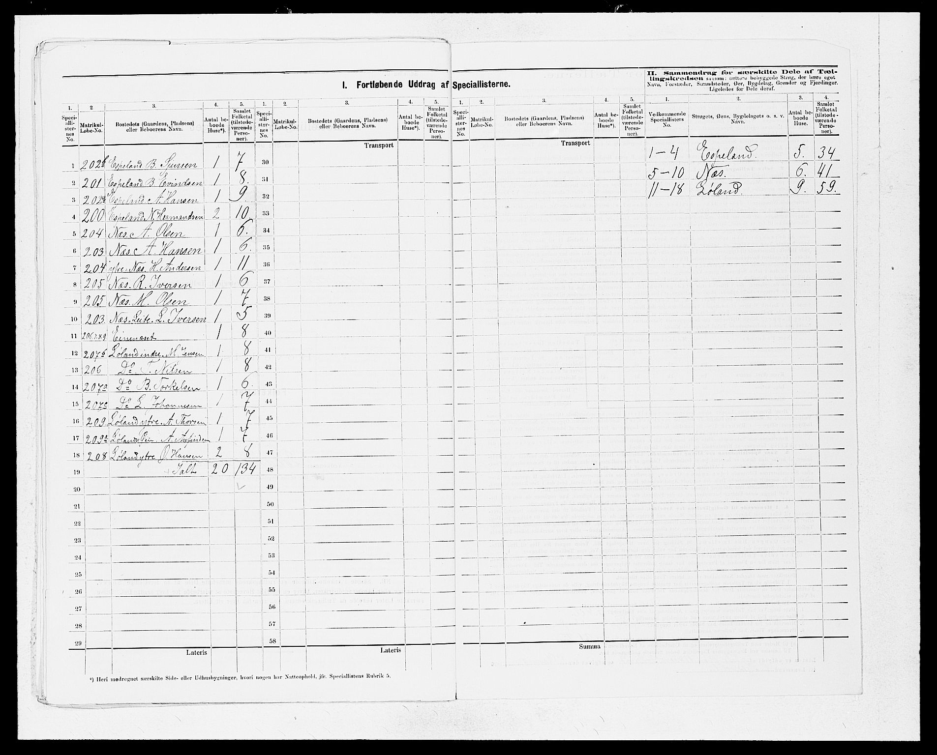 SAB, 1875 census for 1413P Hyllestad, 1875, p. 17