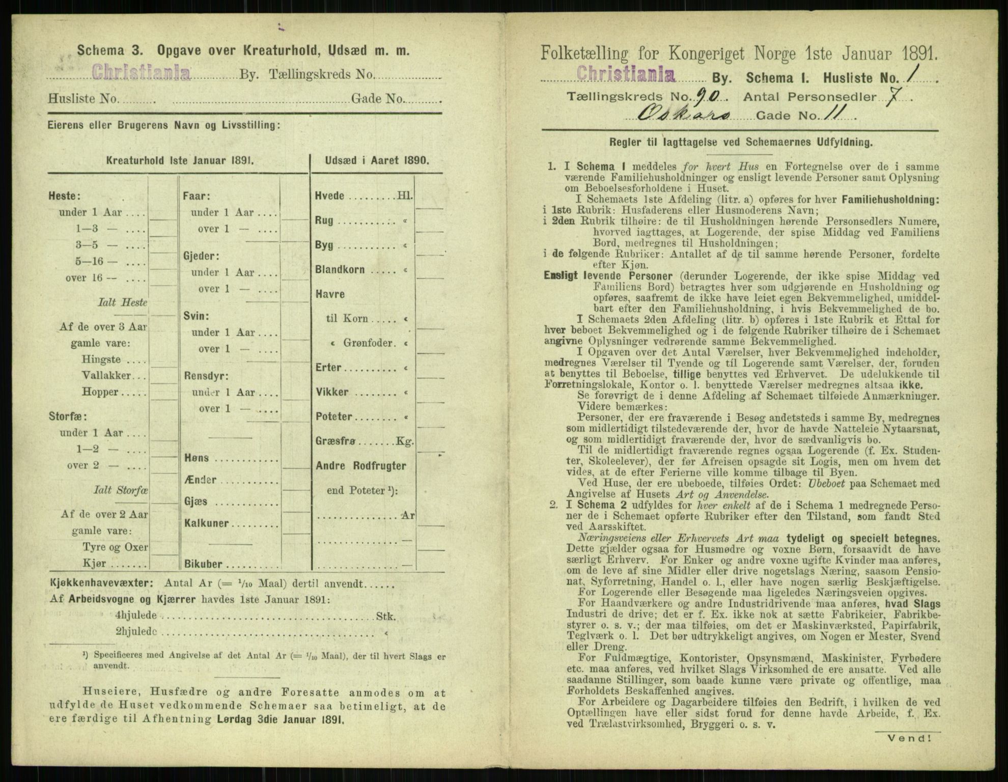 RA, 1891 census for 0301 Kristiania, 1891, p. 44333