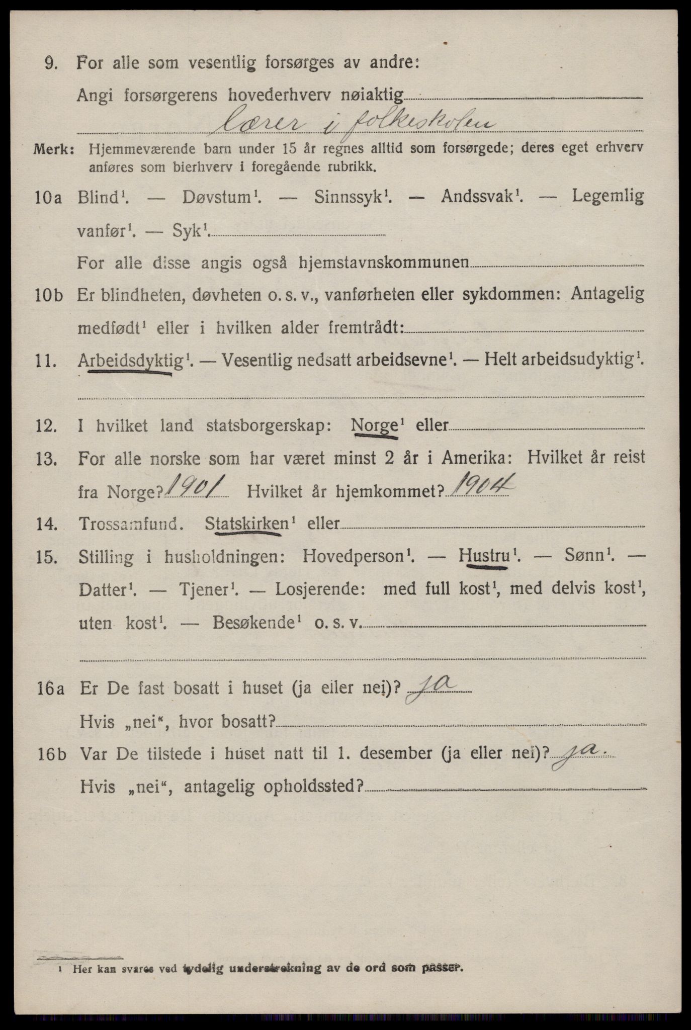 SAST, 1920 census for Høyland, 1920, p. 14099