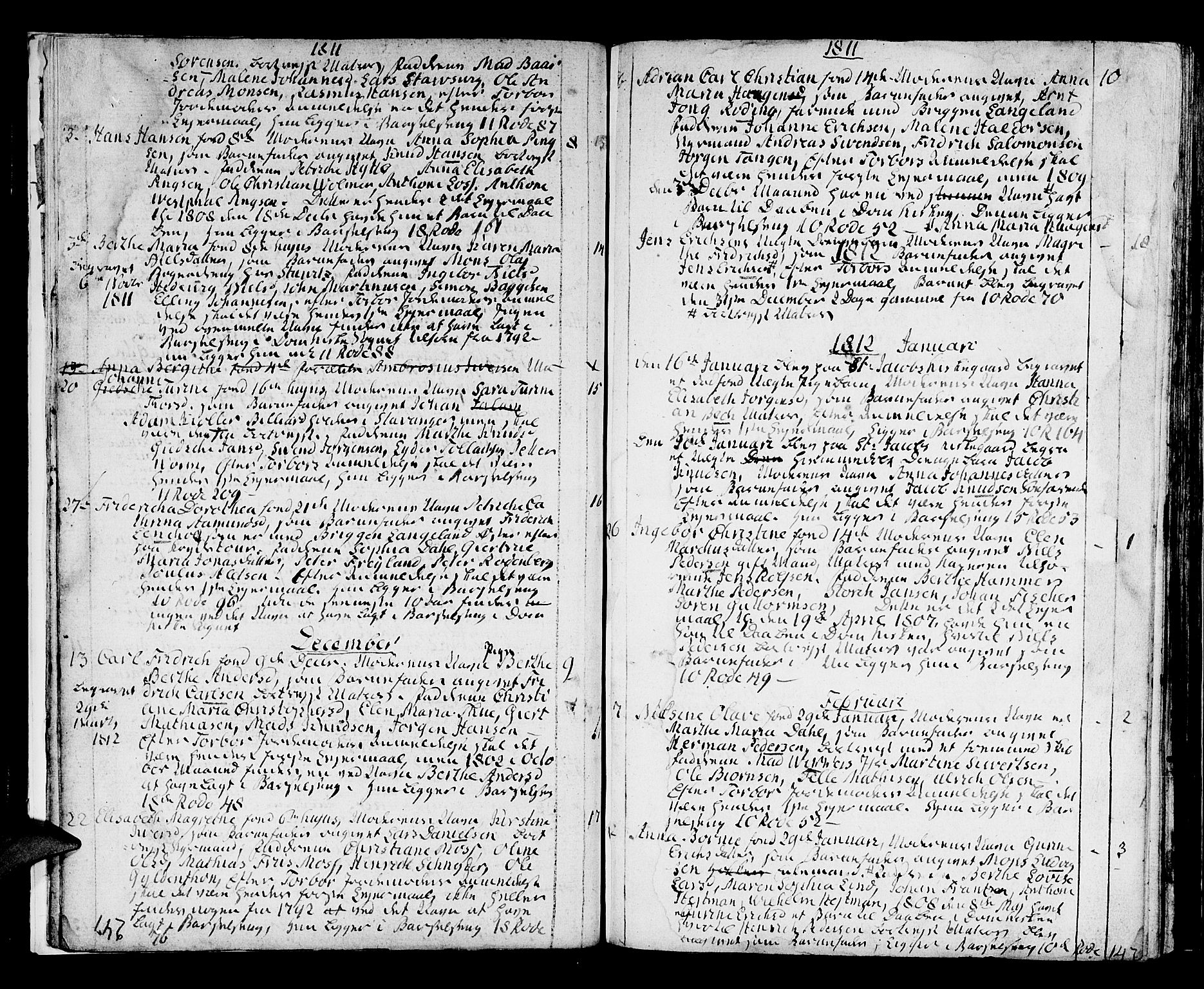 Domkirken sokneprestembete, SAB/A-74801/H/Haa/L0005: Parish register (official) no. A 5, 1808-1820, p. 246-247